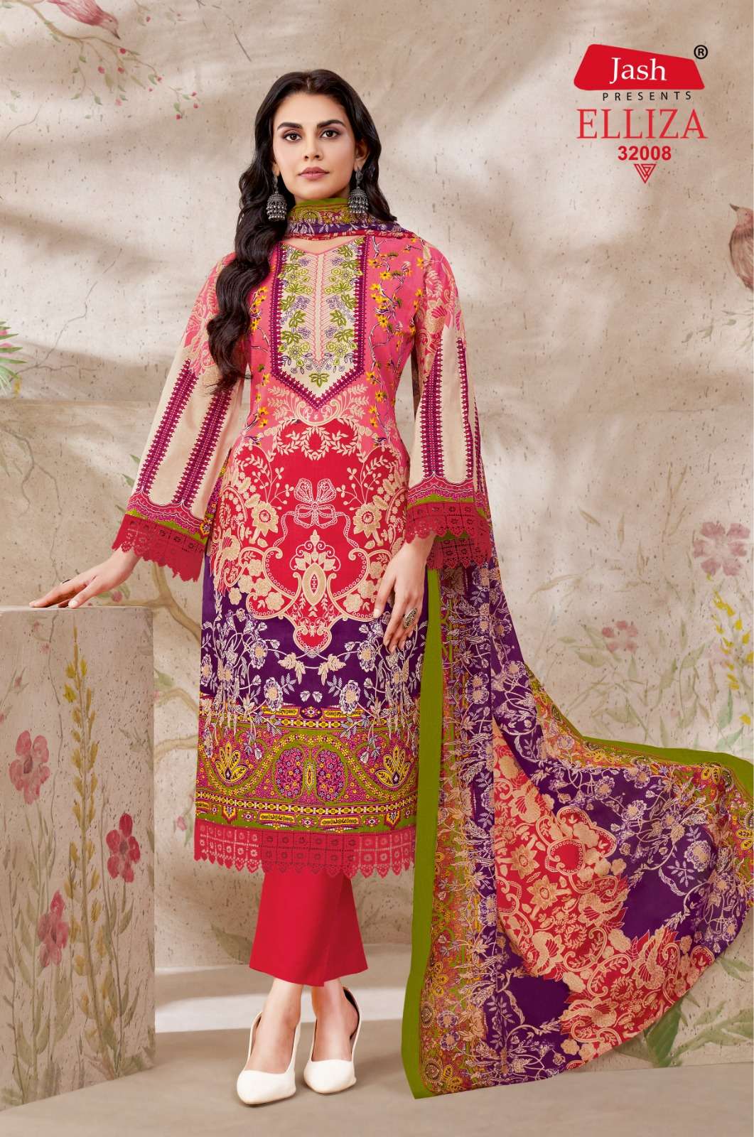 JASH ELLIZA VOL 32 COTTON DIGITAL PRINT SALWAR  SUIT