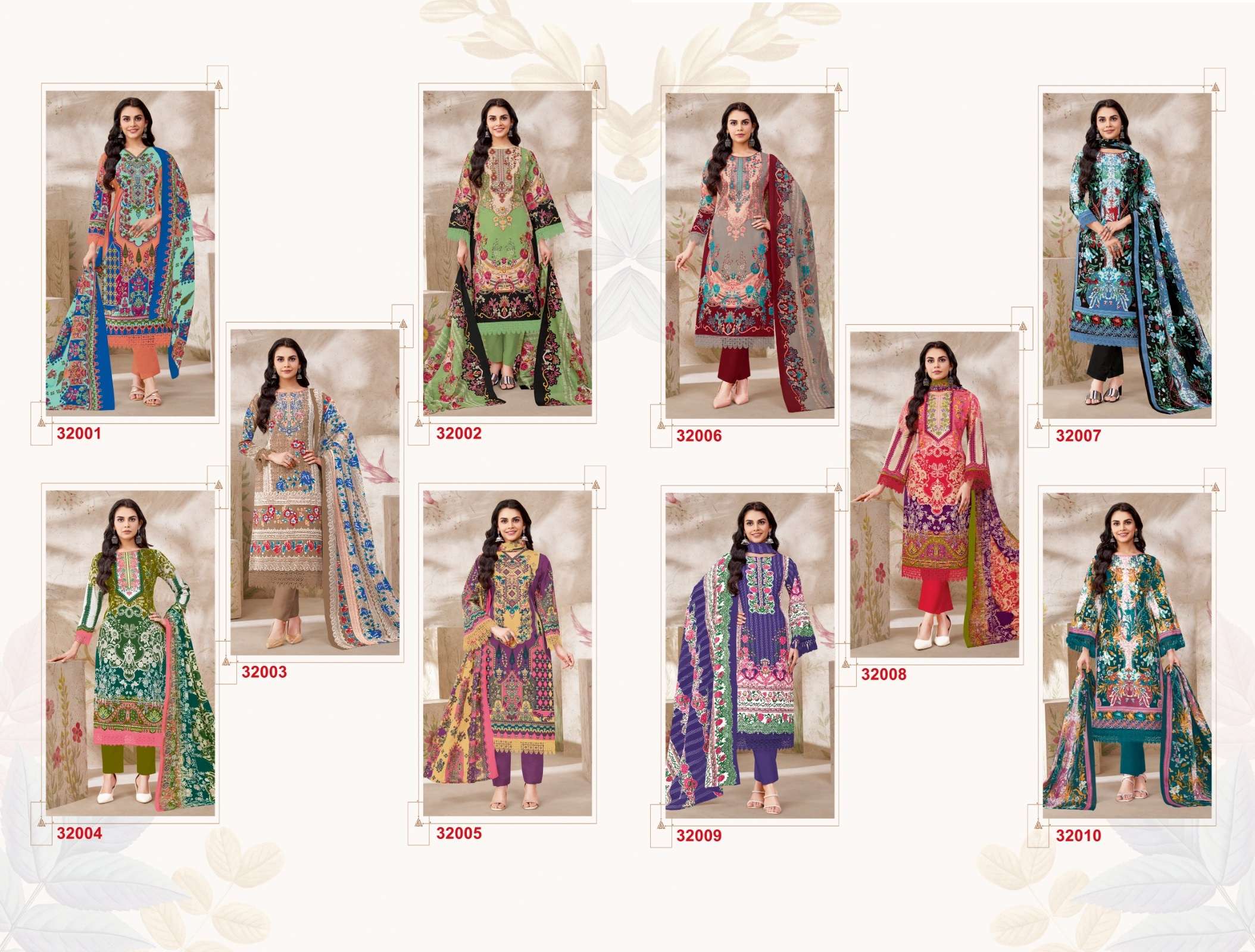 JASH ELLIZA VOL 32 COTTON DIGITAL PRINT SALWAR  SUIT