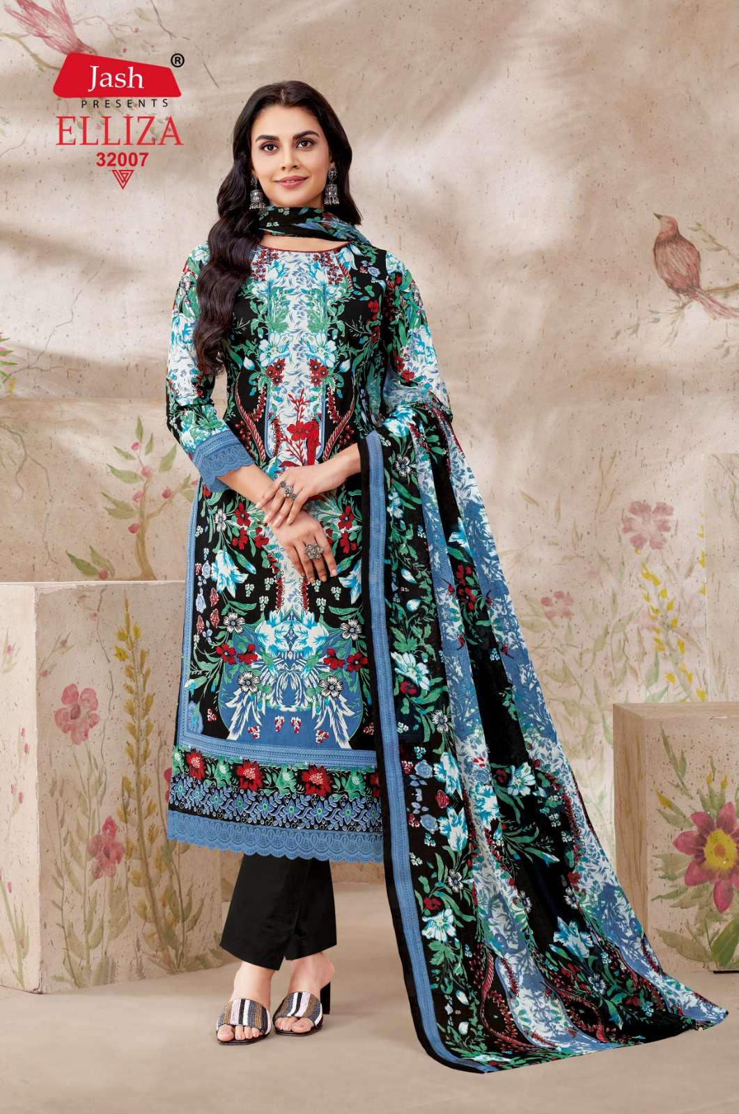 JASH ELLIZA VOL 32 COTTON DIGITAL PRINT SALWAR  SUIT