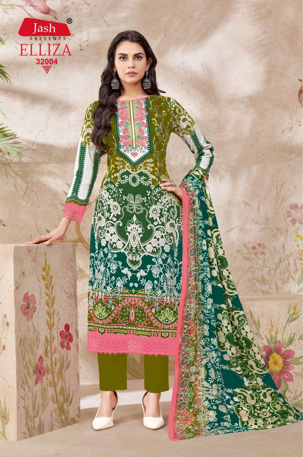 JASH ELLIZA VOL 32 COTTON DIGITAL PRINT SALWAR  SUIT