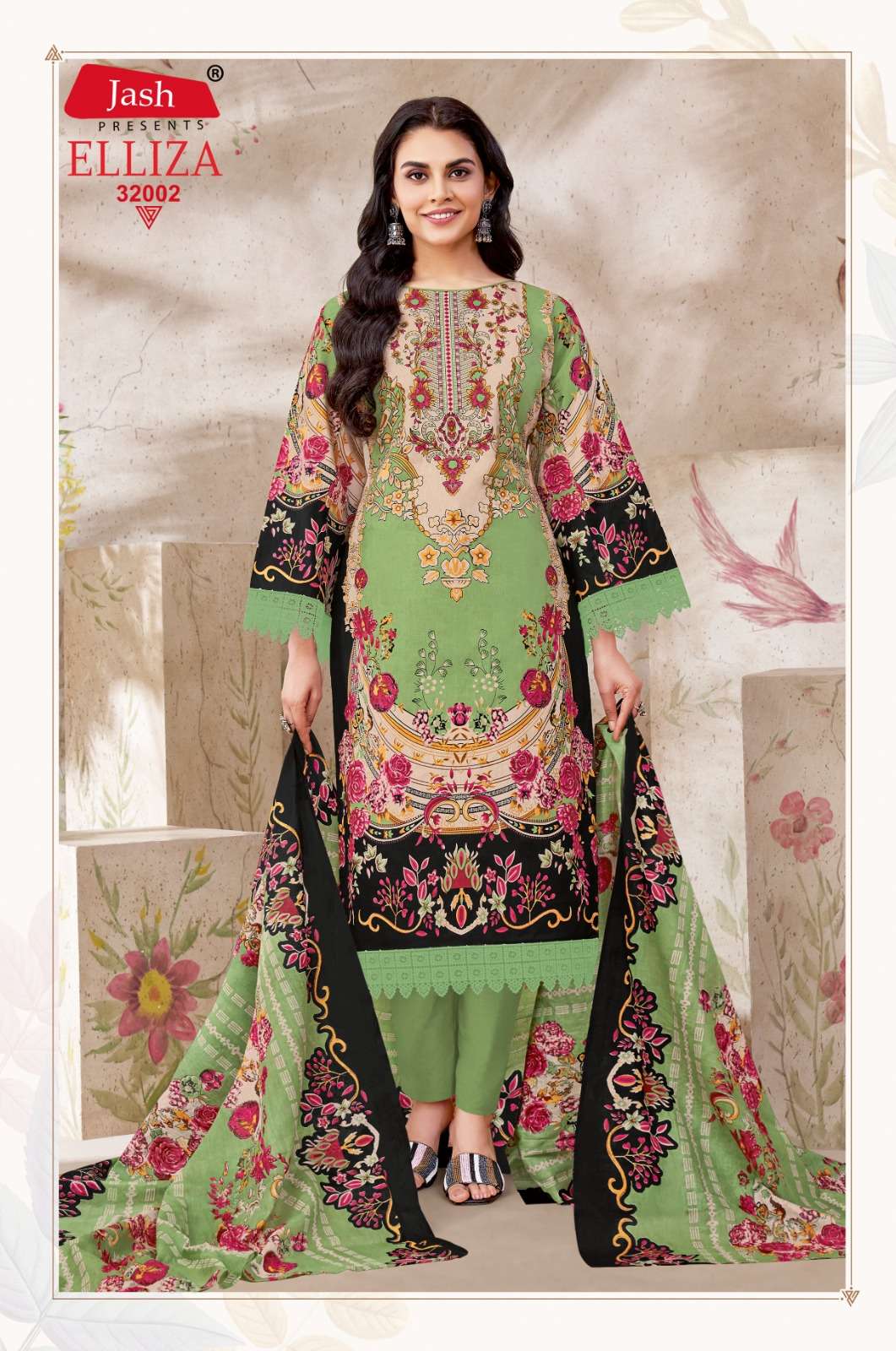 JASH ELLIZA VOL 32 COTTON DIGITAL PRINT SALWAR  SUIT