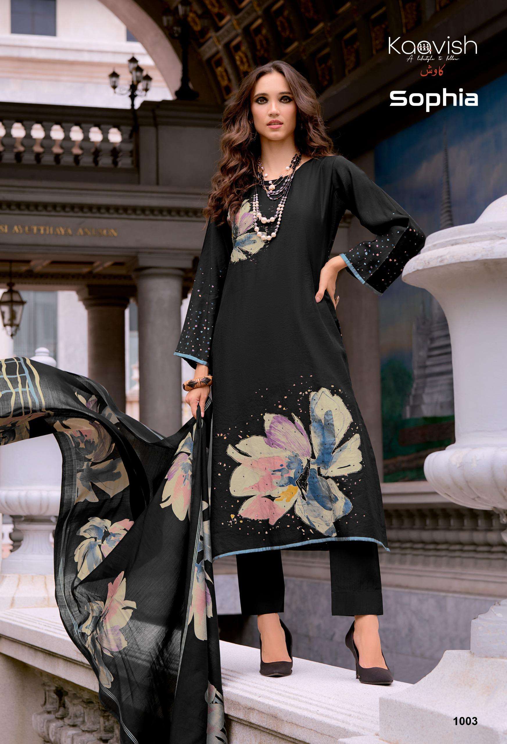 KAAVISH SOPHIA VISCOSE DIGITAL PRINT WITH FANCY WORK SUIT