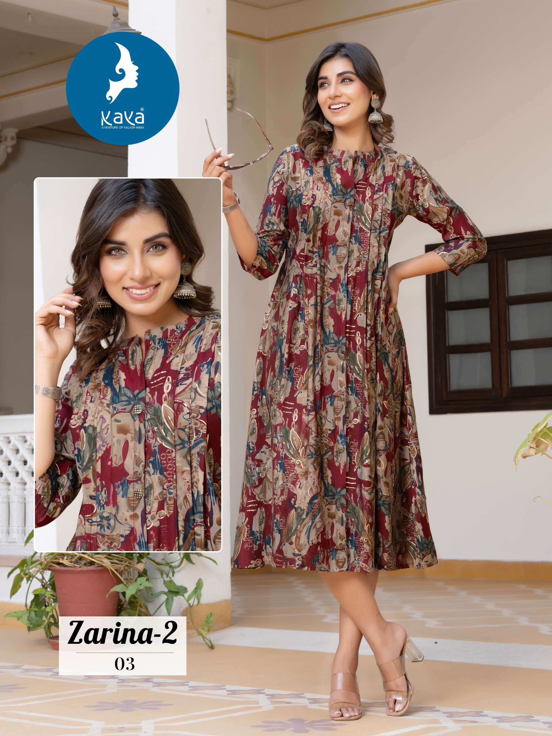 KAYA ZARINA VOL 2 FANCY WEAR ANARKALI GOWN 