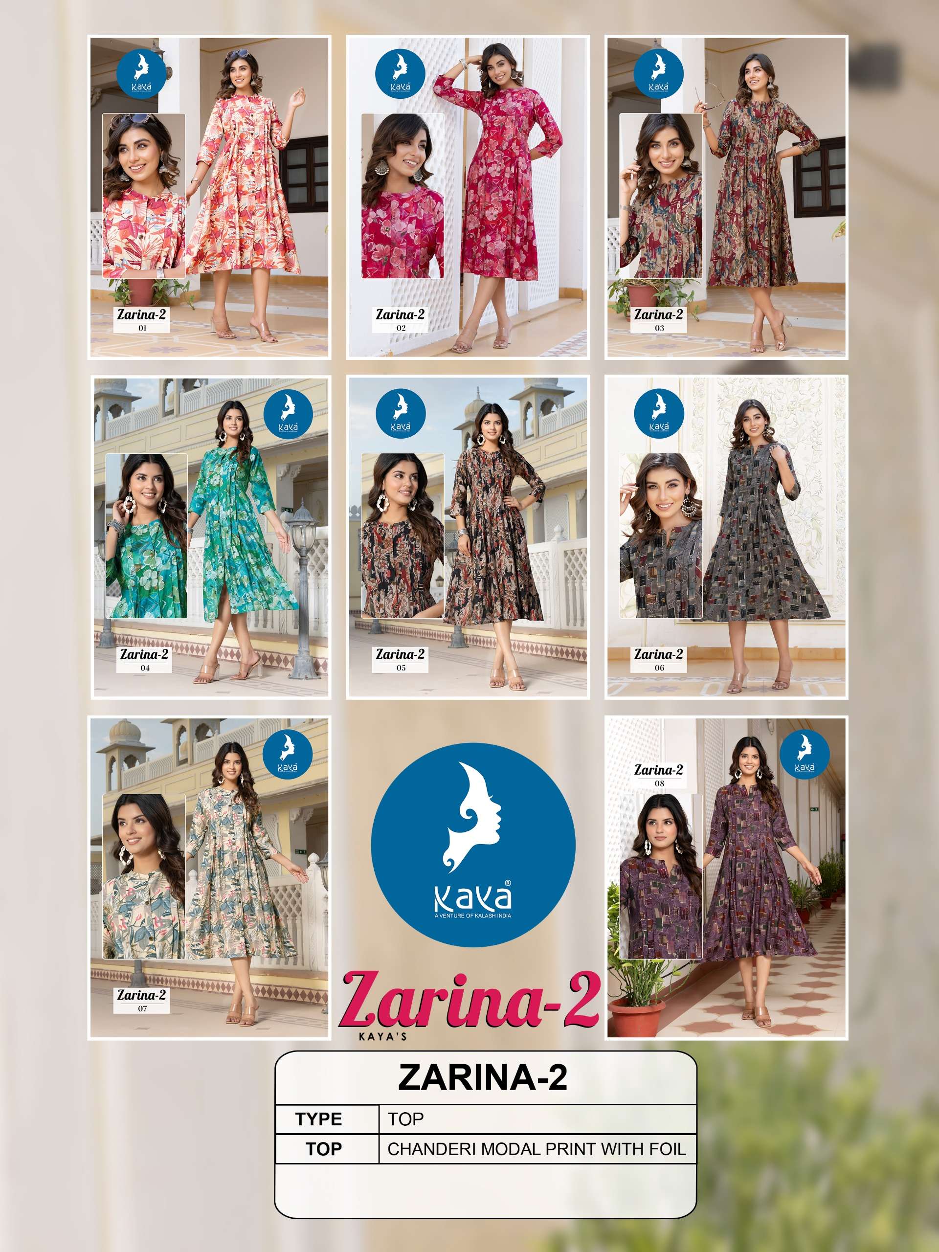 KAYA ZARINA VOL 2 FANCY WEAR ANARKALI GOWN 
