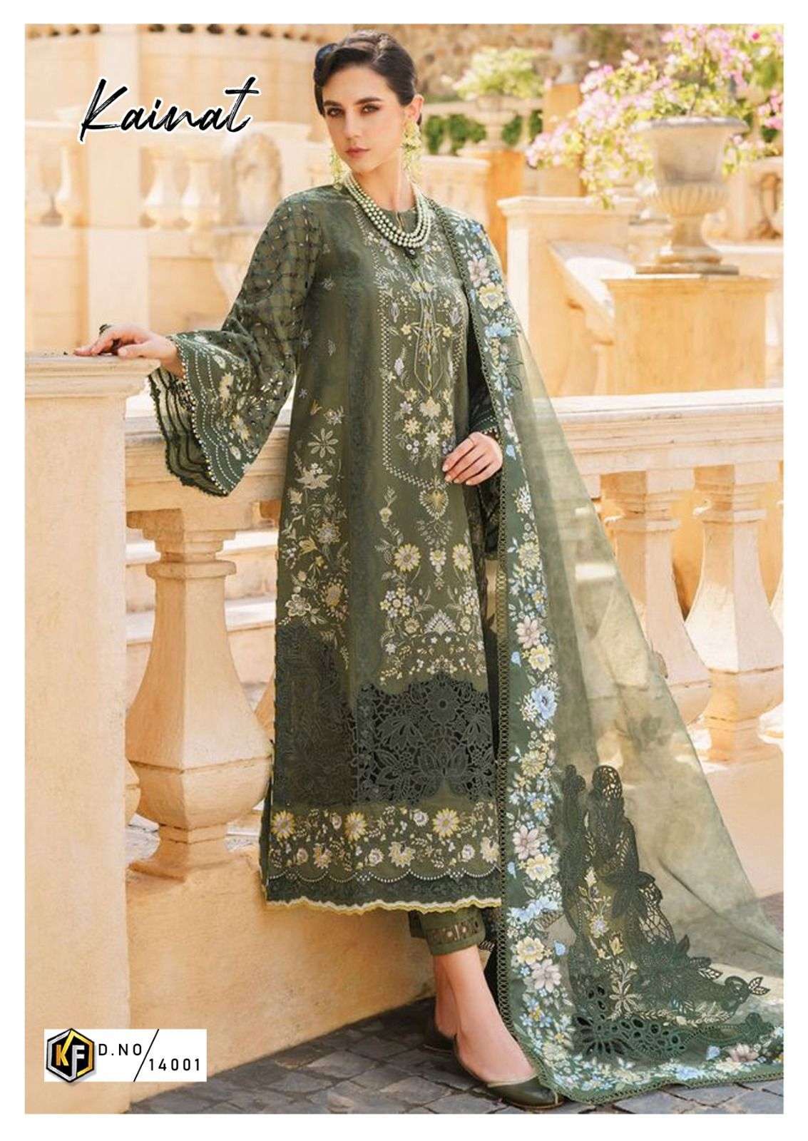  KEVAL FAB KAINAT VOL 14 LAWN COTTON DIGITAL PRINT SUIT