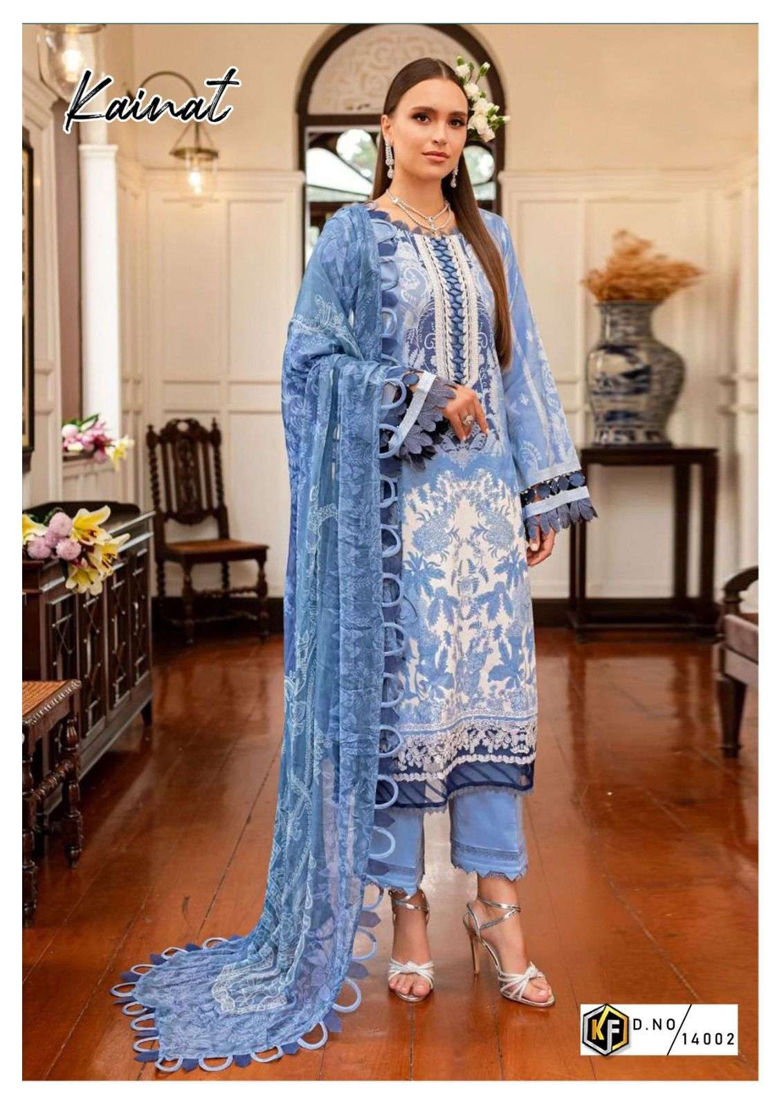  KEVAL FAB KAINAT VOL 14 LAWN COTTON DIGITAL PRINT SUIT