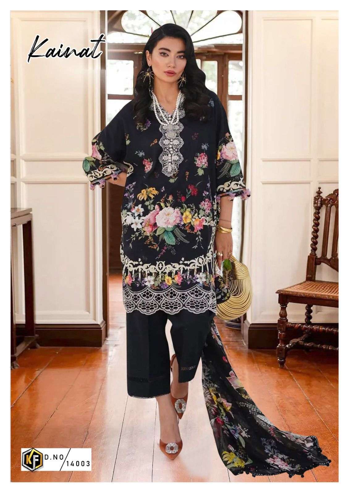  KEVAL FAB KAINAT VOL 14 LAWN COTTON DIGITAL PRINT SUIT