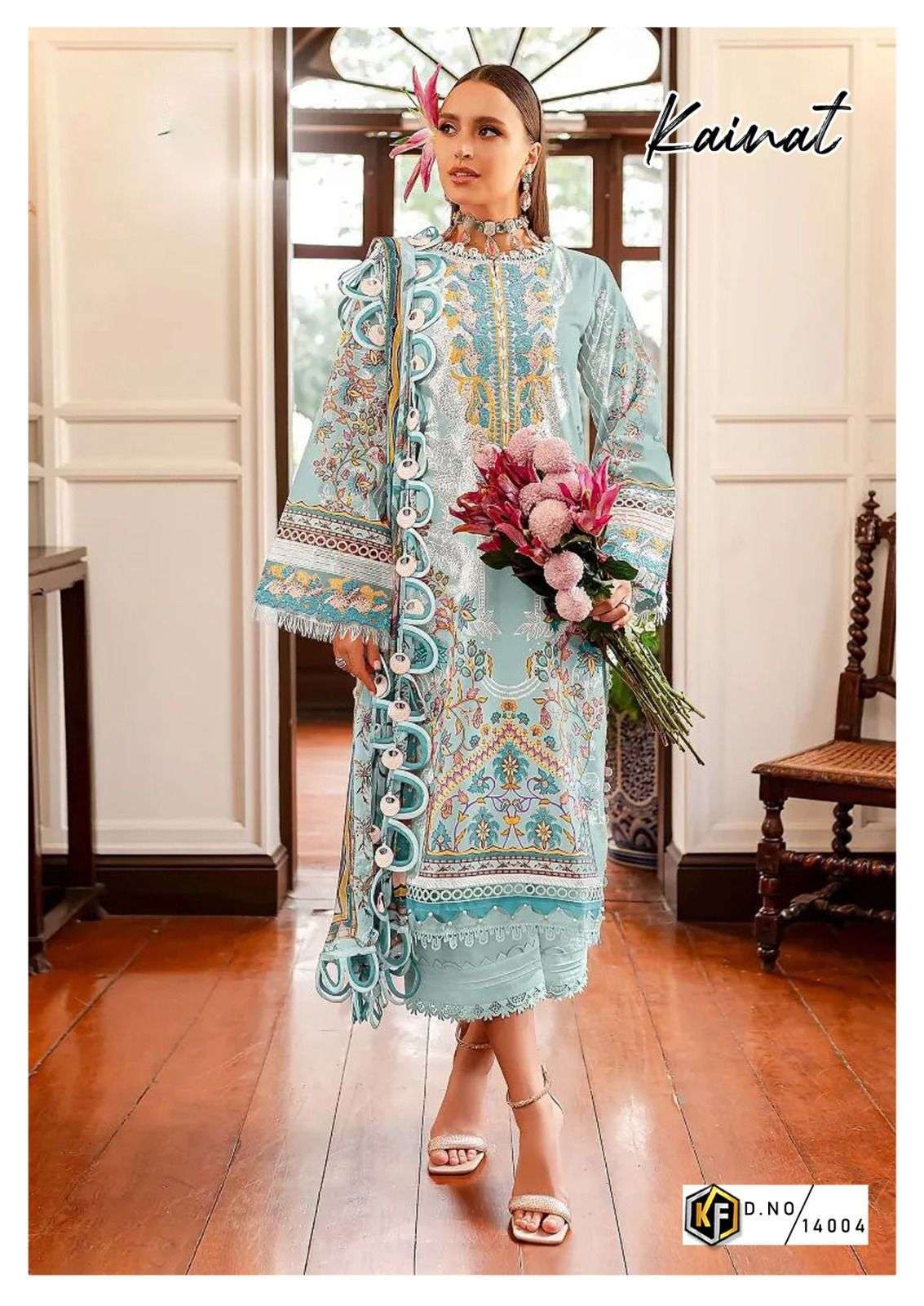 KEVAL FAB KAINAT VOL 14 LAWN COTTON DIGITAL PRINT SUIT