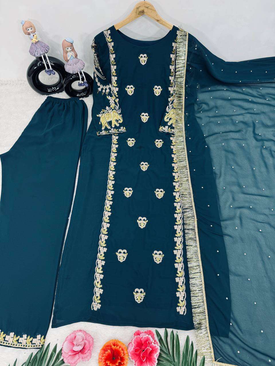 KF 1654 GEORGETTE DESIGNER SUIT