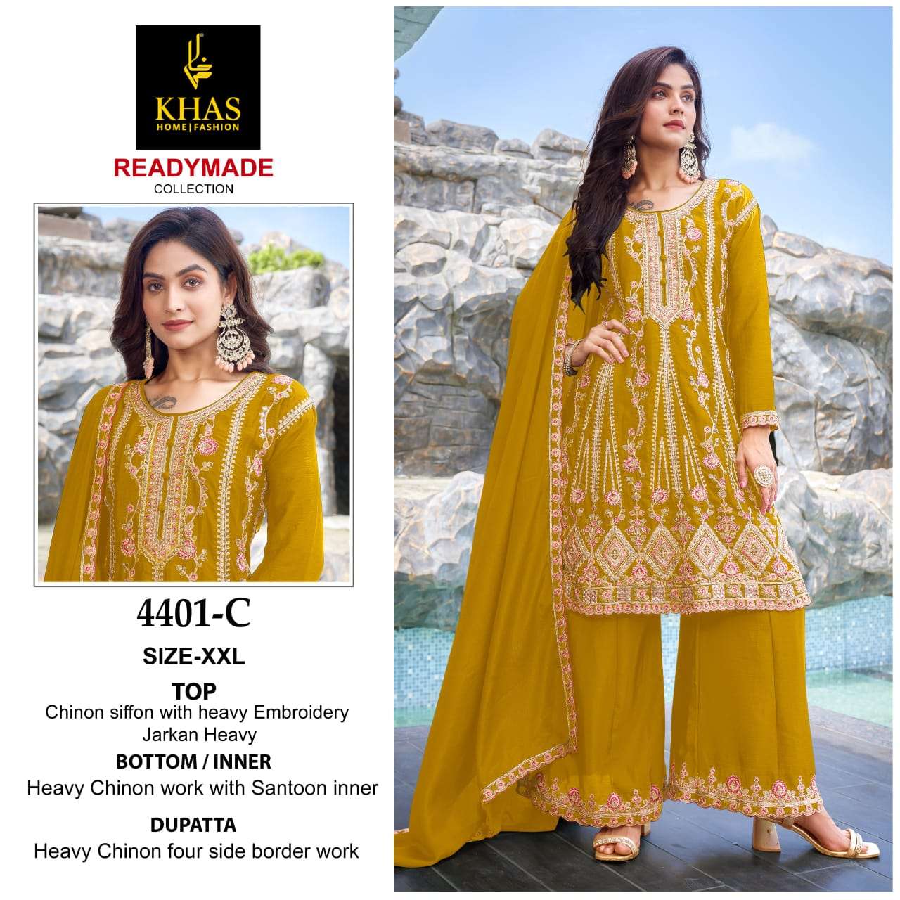 KHAS FASHION D NO 4401 HEAVY DESIGNER READY MADE SUIT