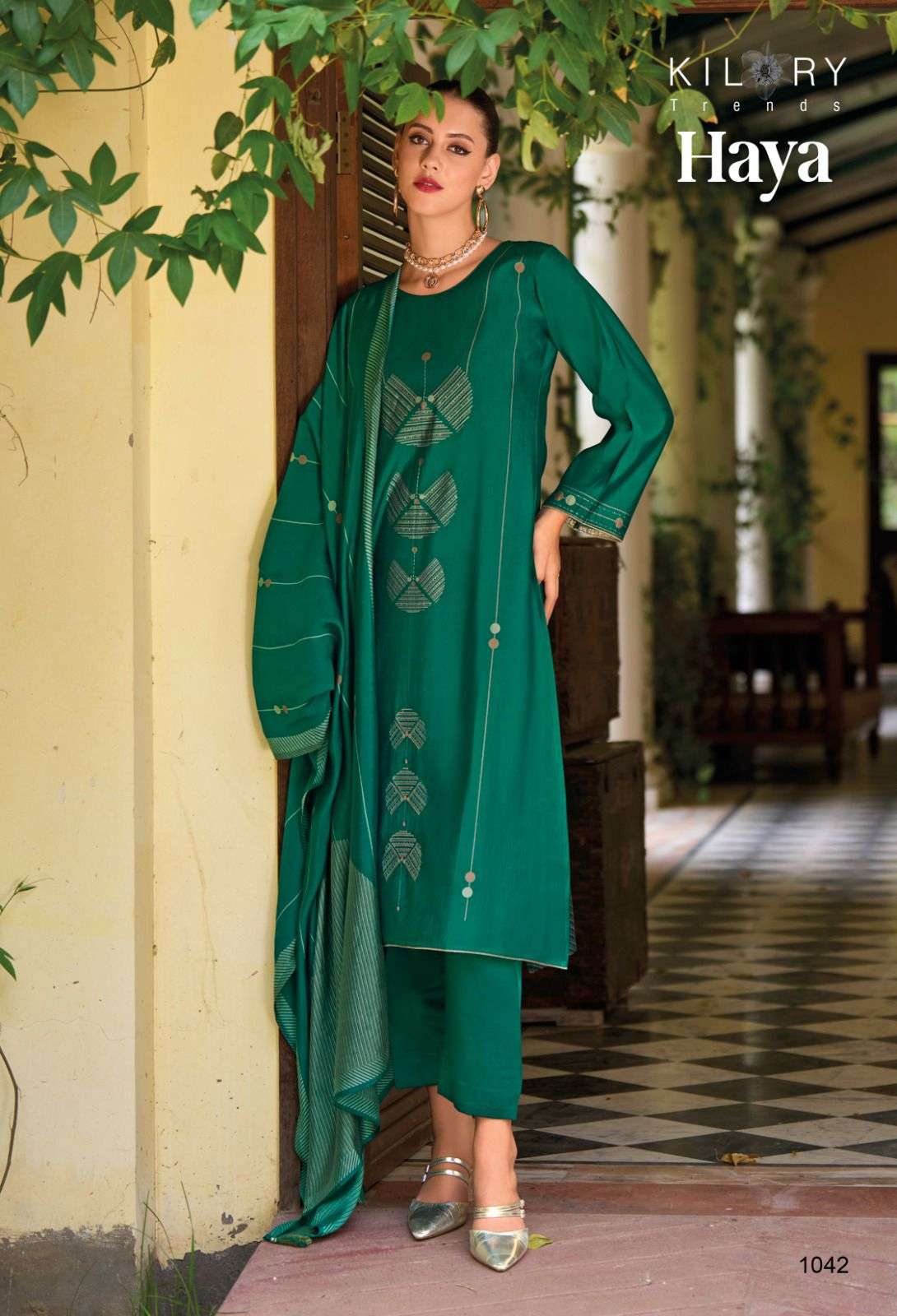 KILORY TRENDZ HAYA VISCOSE FANCY EMBROIDERY WORK SUIT