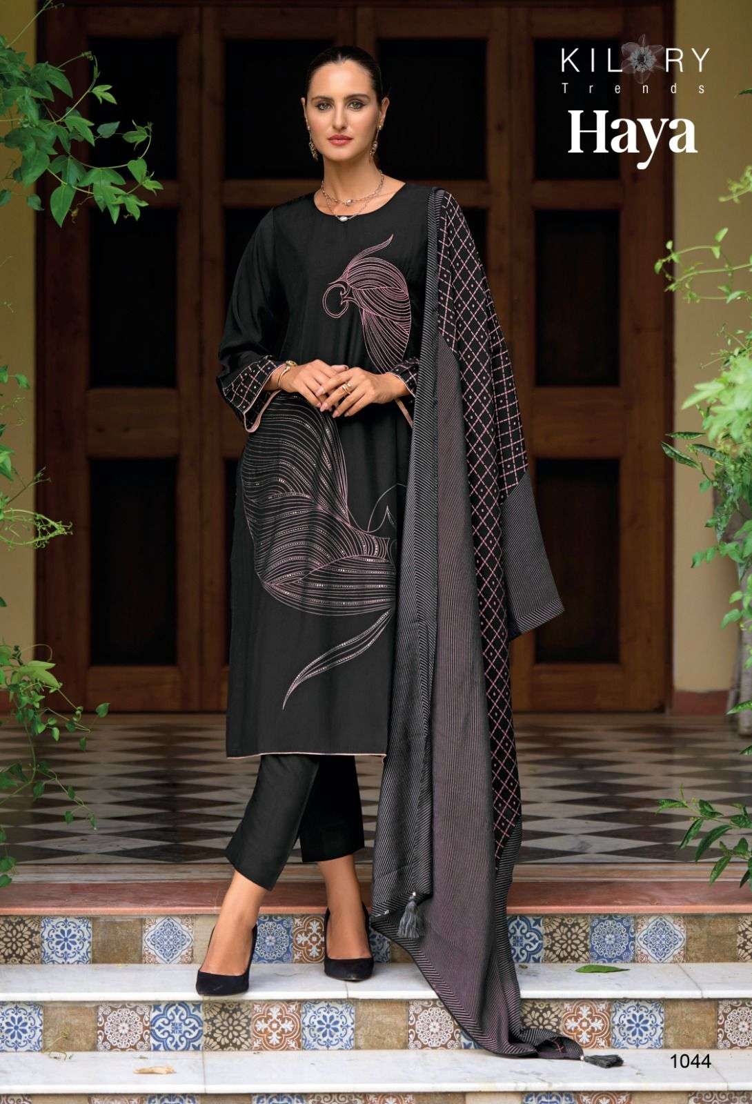 KILORY TRENDZ HAYA VISCOSE FANCY EMBROIDERY WORK SUIT