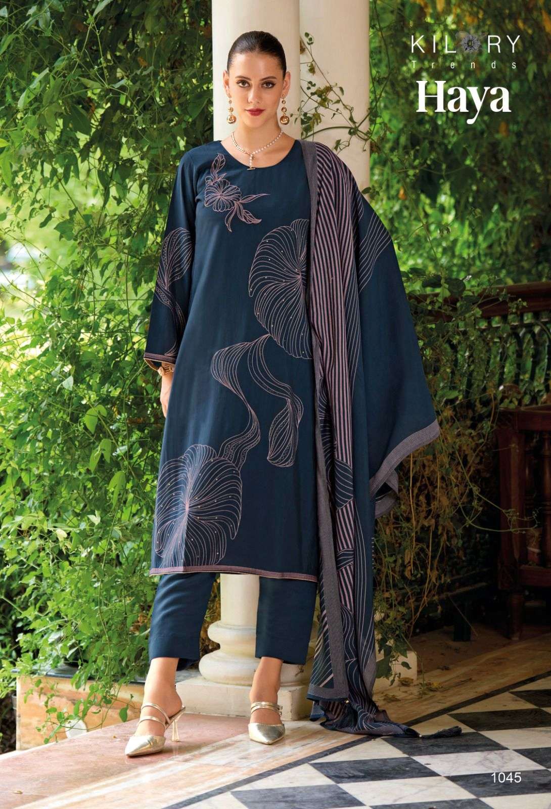 KILORY TRENDZ HAYA VISCOSE FANCY EMBROIDERY WORK SUIT