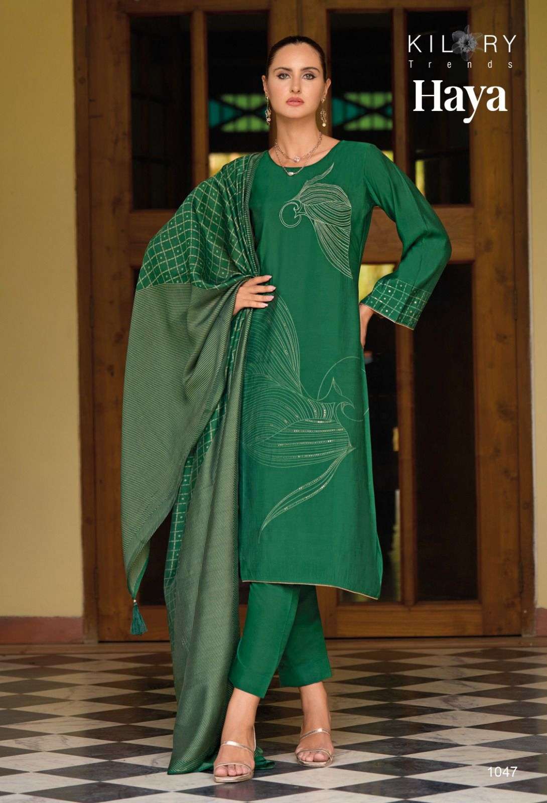 KILORY TRENDZ HAYA VISCOSE FANCY EMBROIDERY WORK SUIT