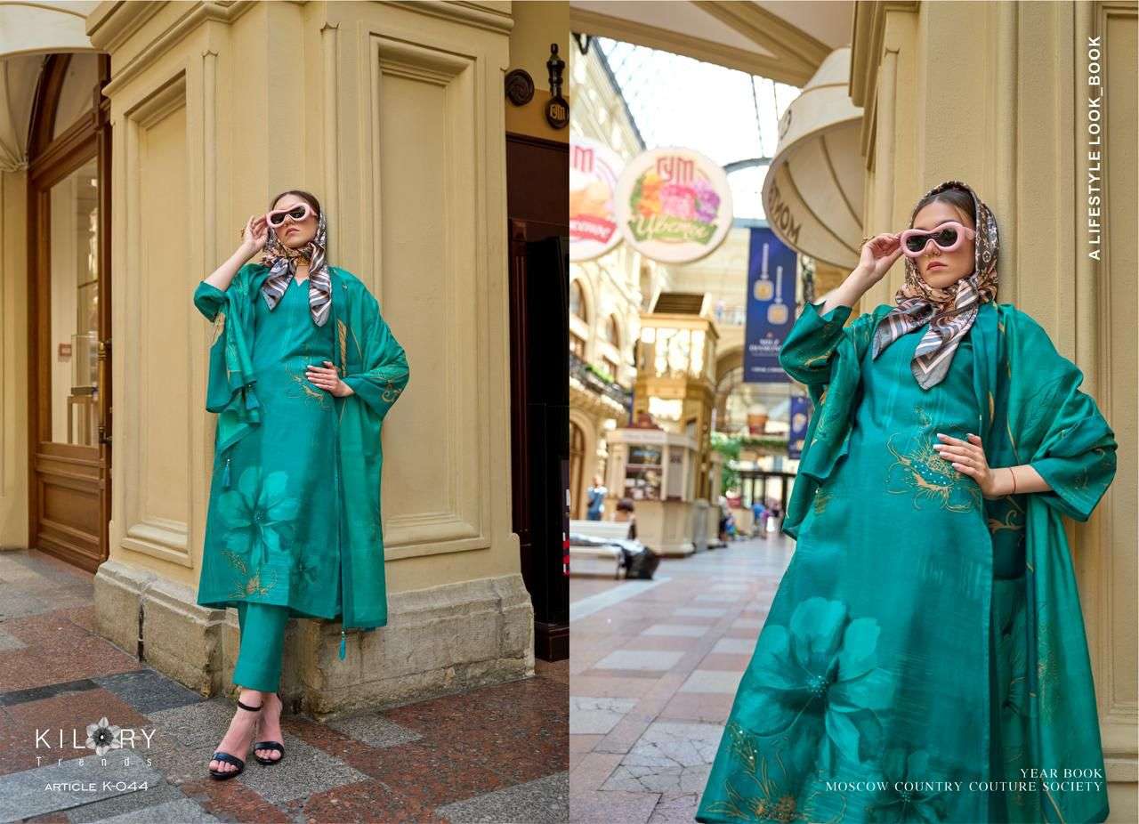  KILORY TRENDZ PRADA VISCOSE DIGITAL PRINT WITH FANCY WORK SUIT
