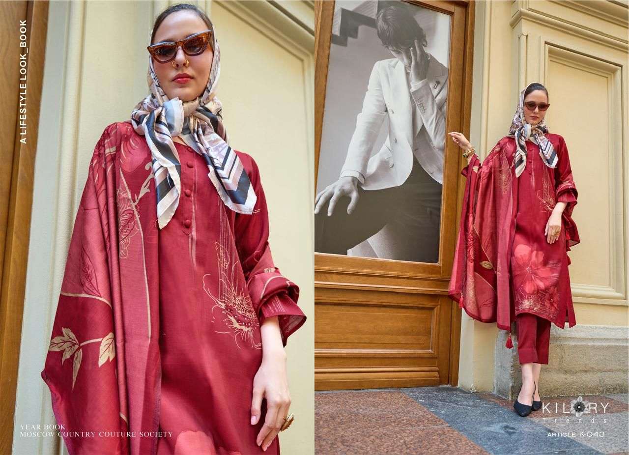  KILORY TRENDZ PRADA VISCOSE DIGITAL PRINT WITH FANCY WORK SUIT