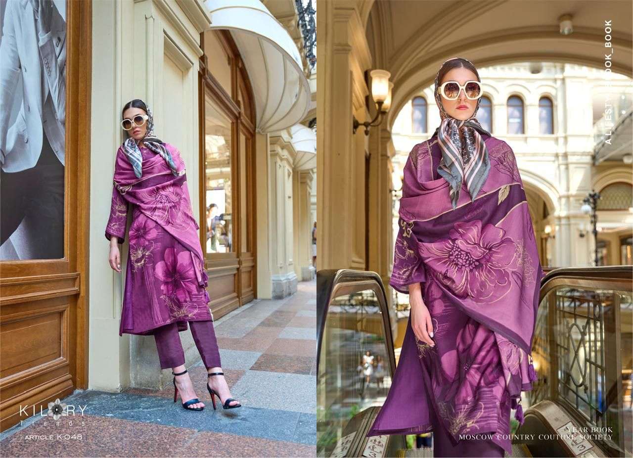  KILORY TRENDZ PRADA VISCOSE DIGITAL PRINT WITH FANCY WORK SUIT