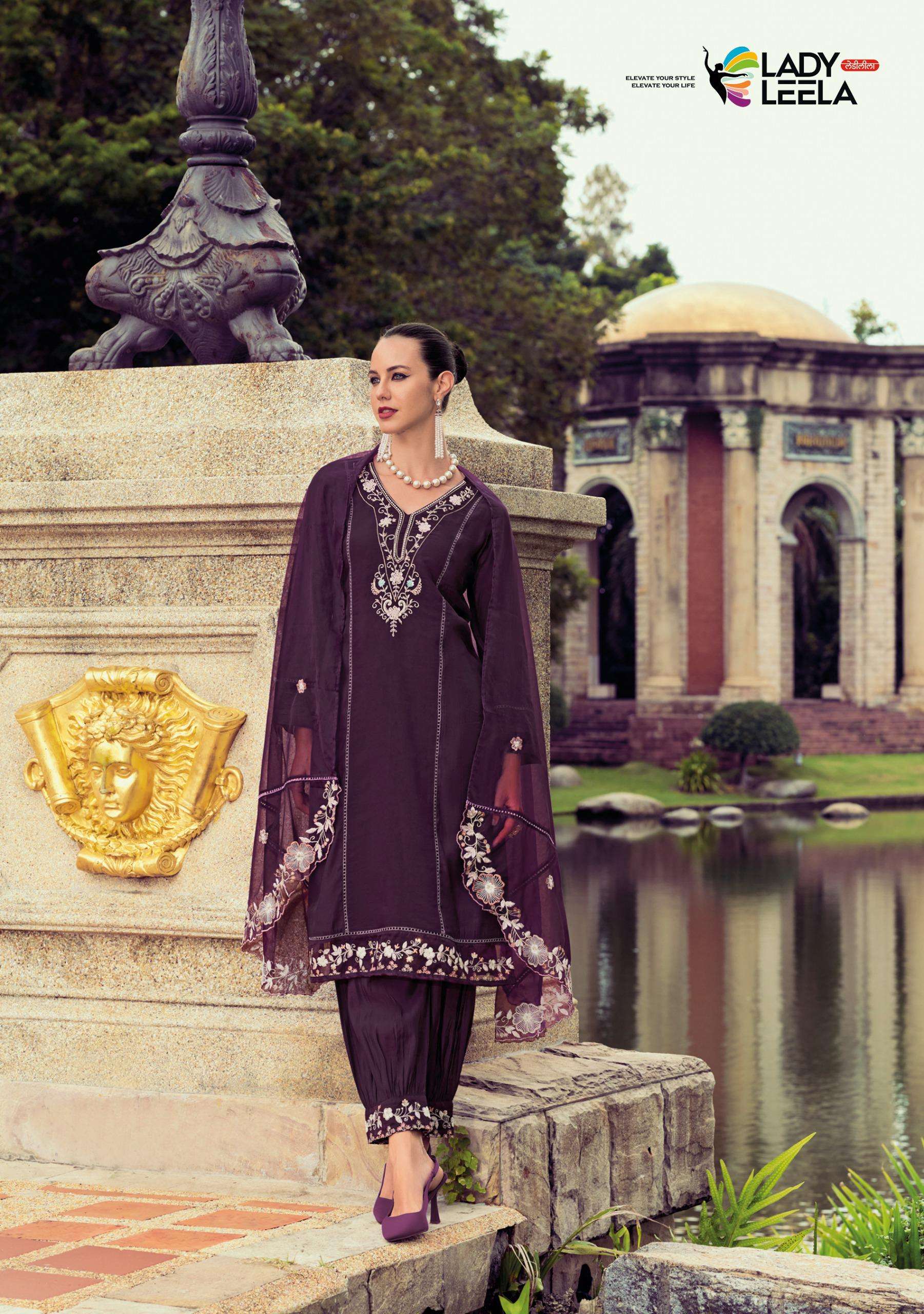 LADY LEELA AFSANA VISCOSE FANCY DESIGNER AFGHANI BOTTOM SUIT