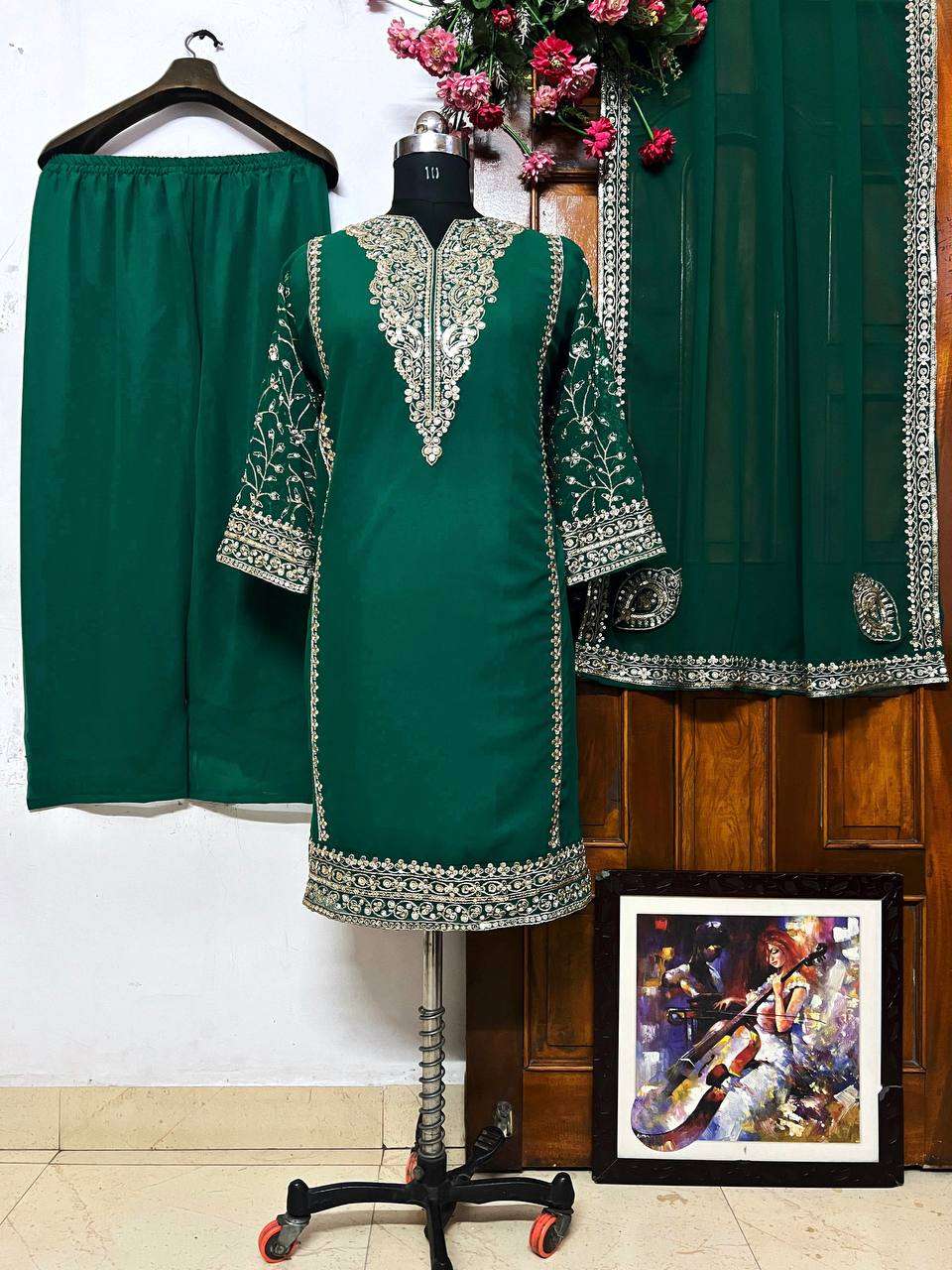 LC 1300 KURTI PLAZZO SET