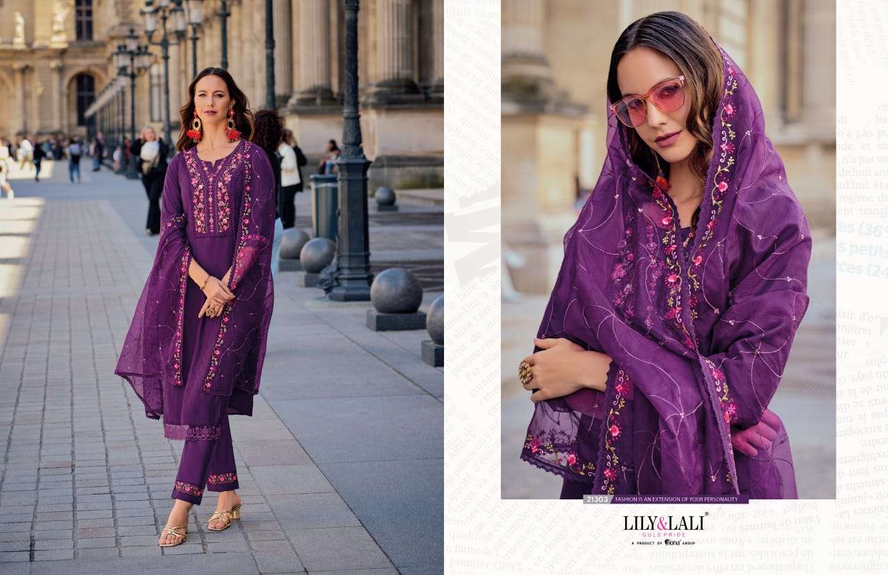 LILY AND LALI MRUNAL SILK FANCY DESIGNER READY MADE SUIT