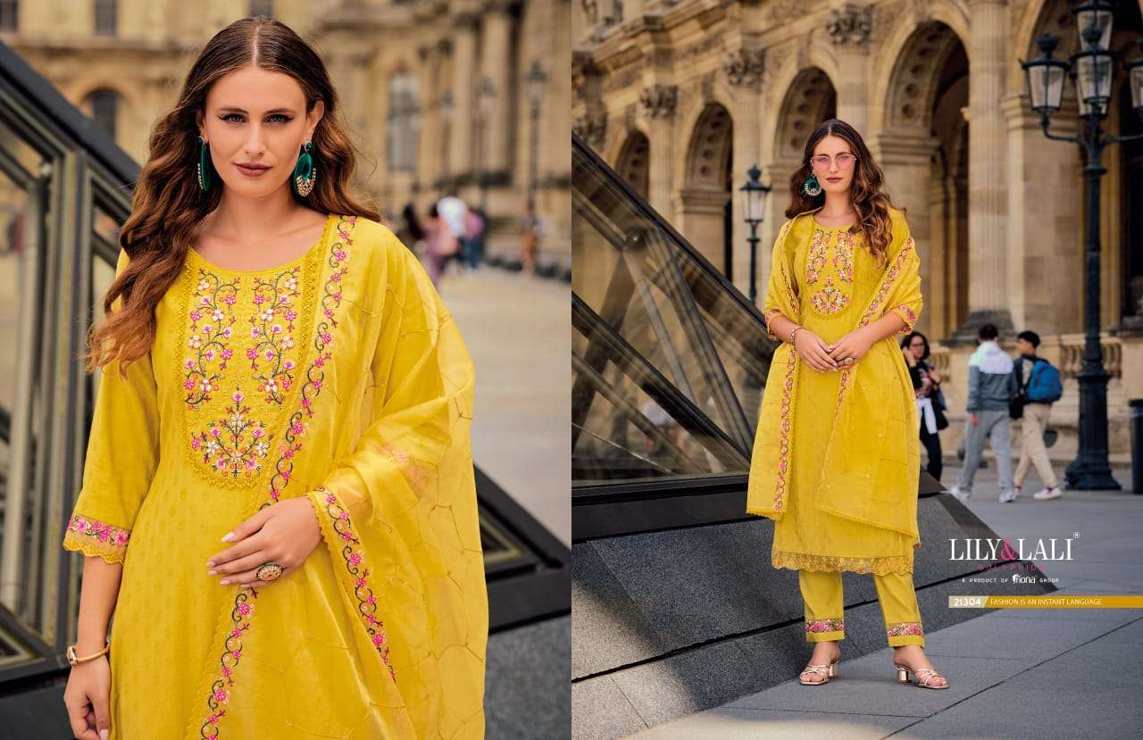 LILY AND LALI MRUNAL SILK FANCY DESIGNER READY MADE SUIT