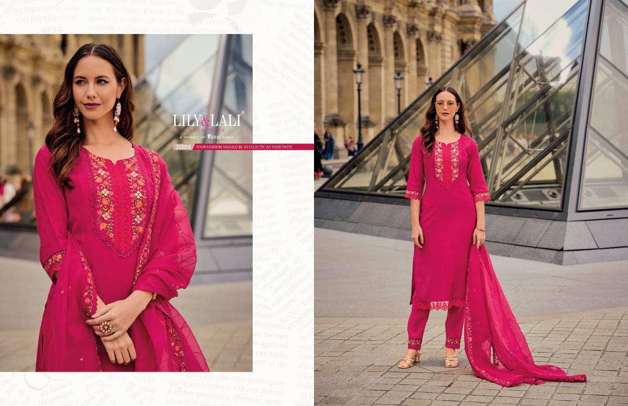 LILY AND LALI MRUNAL SILK FANCY DESIGNER READY MADE SUIT