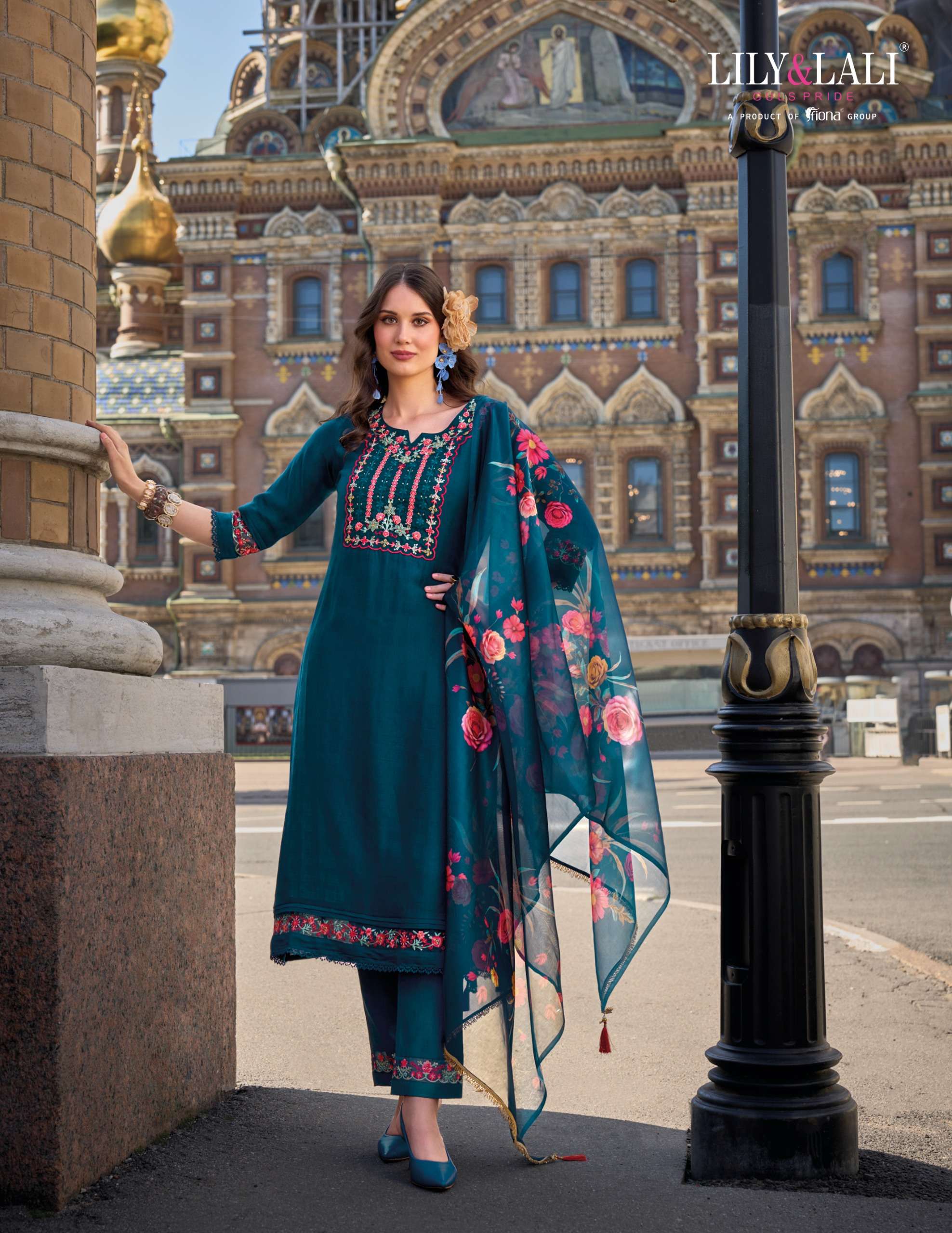 LILY AND LALI SRIVALLI VISCOSE FANCY DESIGNER SUIT