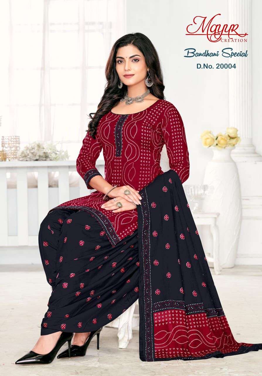 MAYUR CREATION BANDHANI SPECIAL VOL 20 COTTON PATIYALA DRESS