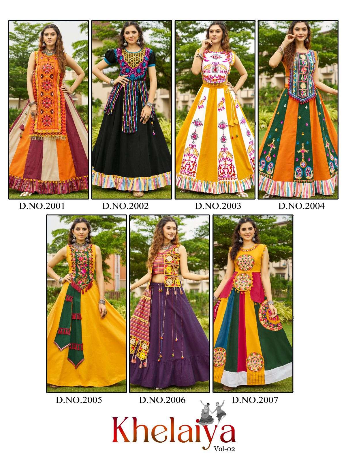 MESMORA KHELAIYA VOL 2 COLOURFUL SKIRT WITH CHOLI 