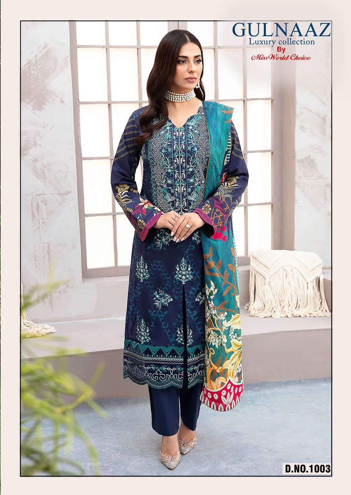 MISS WORLD CHOICE GULNAZ VOL 1 COTTON DIGITAL PRINT SUIT