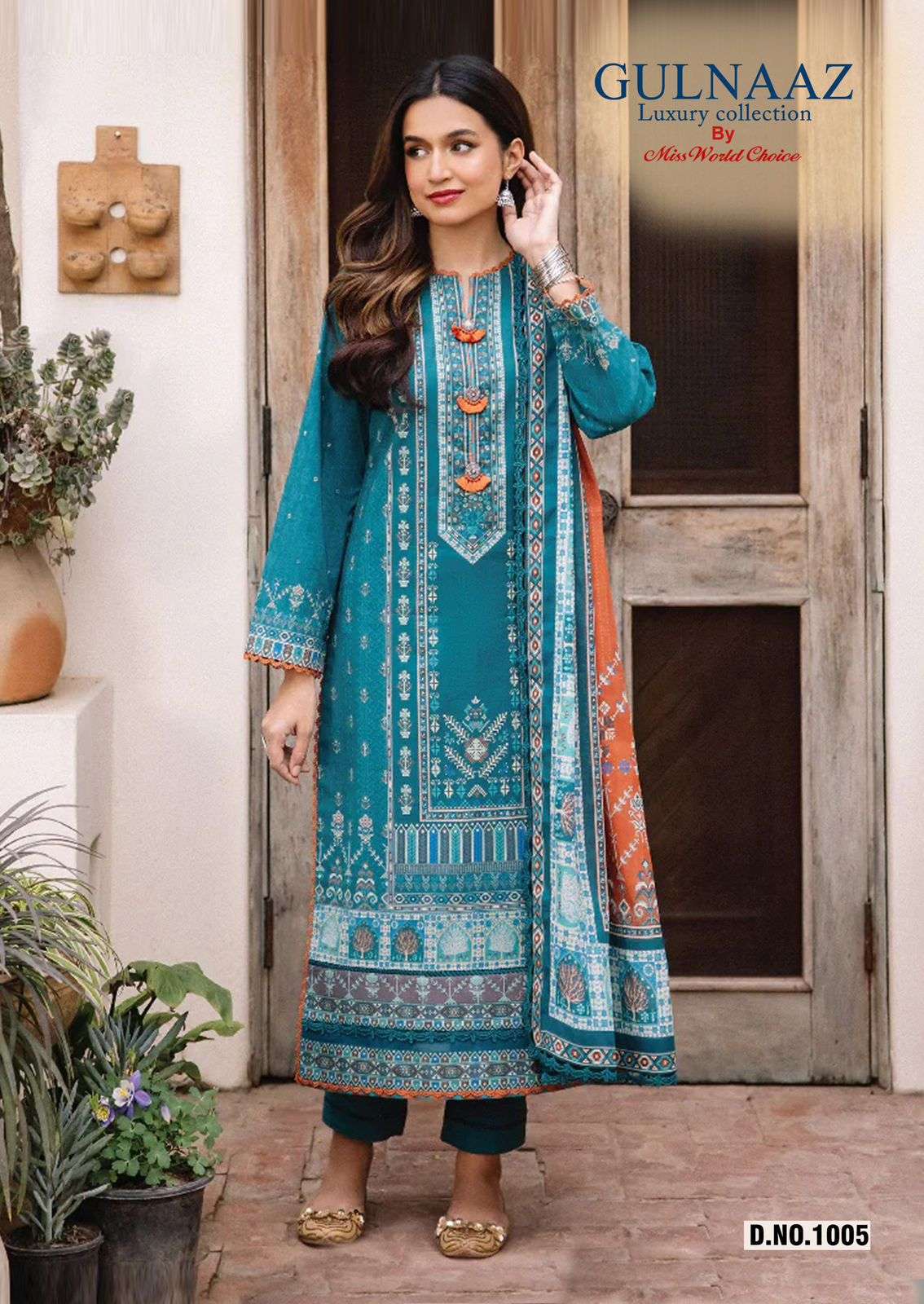 MISS WORLD CHOICE GULNAZ VOL 1 COTTON DIGITAL PRINT SUIT