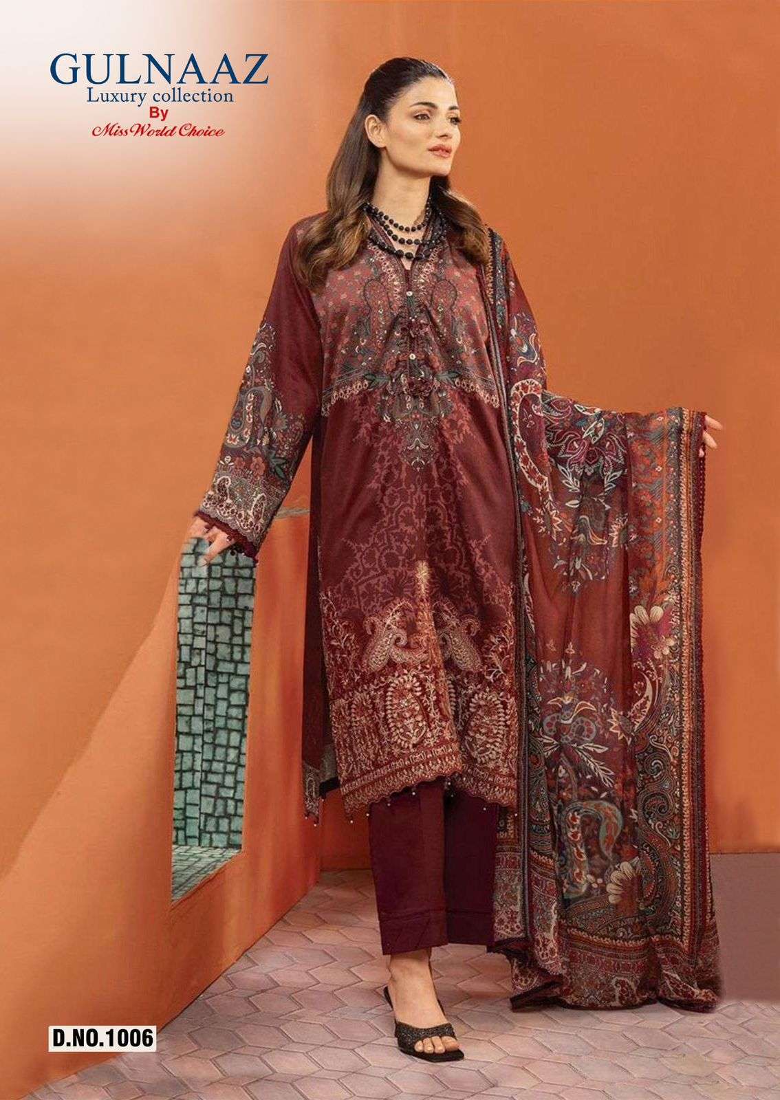 MISS WORLD CHOICE GULNAZ VOL 1 COTTON DIGITAL PRINT SUIT