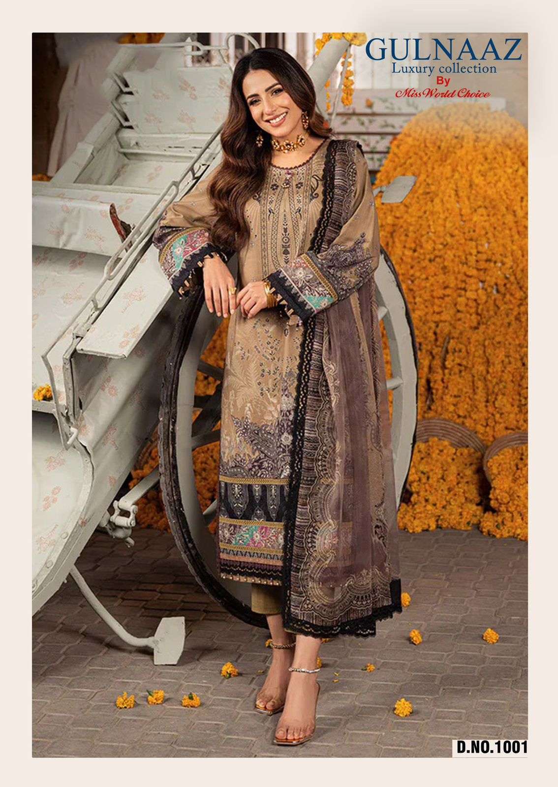 MISS WORLD CHOICE GULNAZ VOL 1 COTTON DIGITAL PRINT SUIT