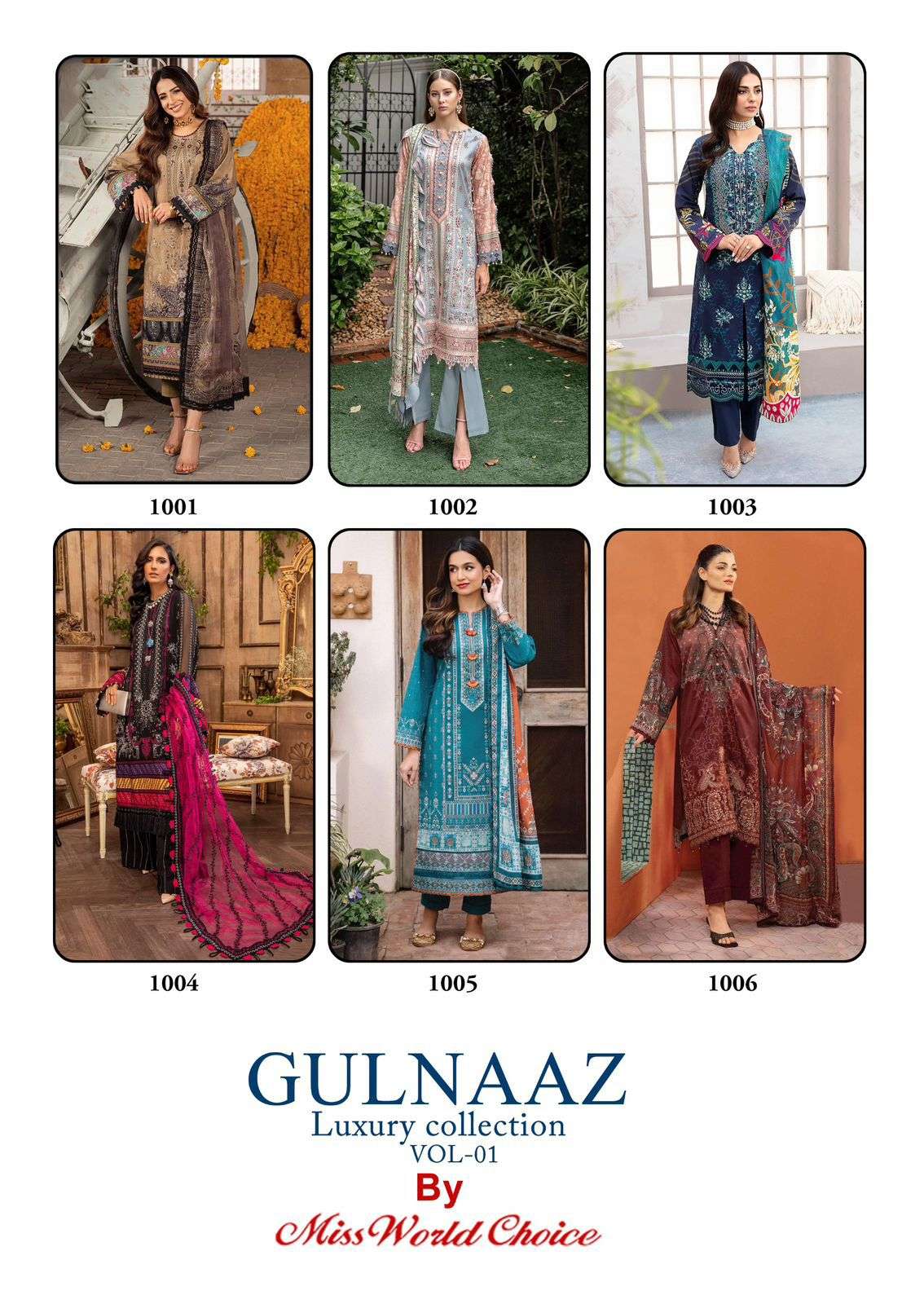 MISS WORLD CHOICE GULNAZ VOL 1 COTTON DIGITAL PRINT SUIT