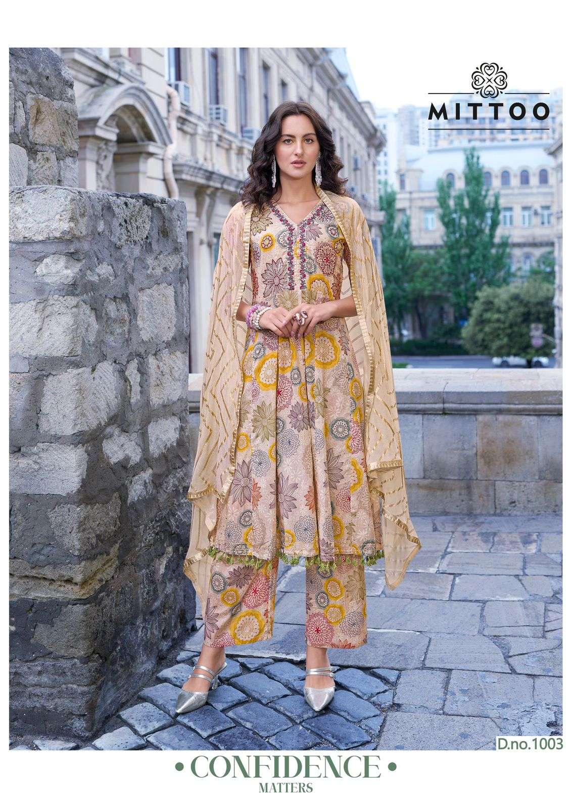 MITTOO MAANVI COTTON PRINT FANCY READY MADE LADIES SUIT