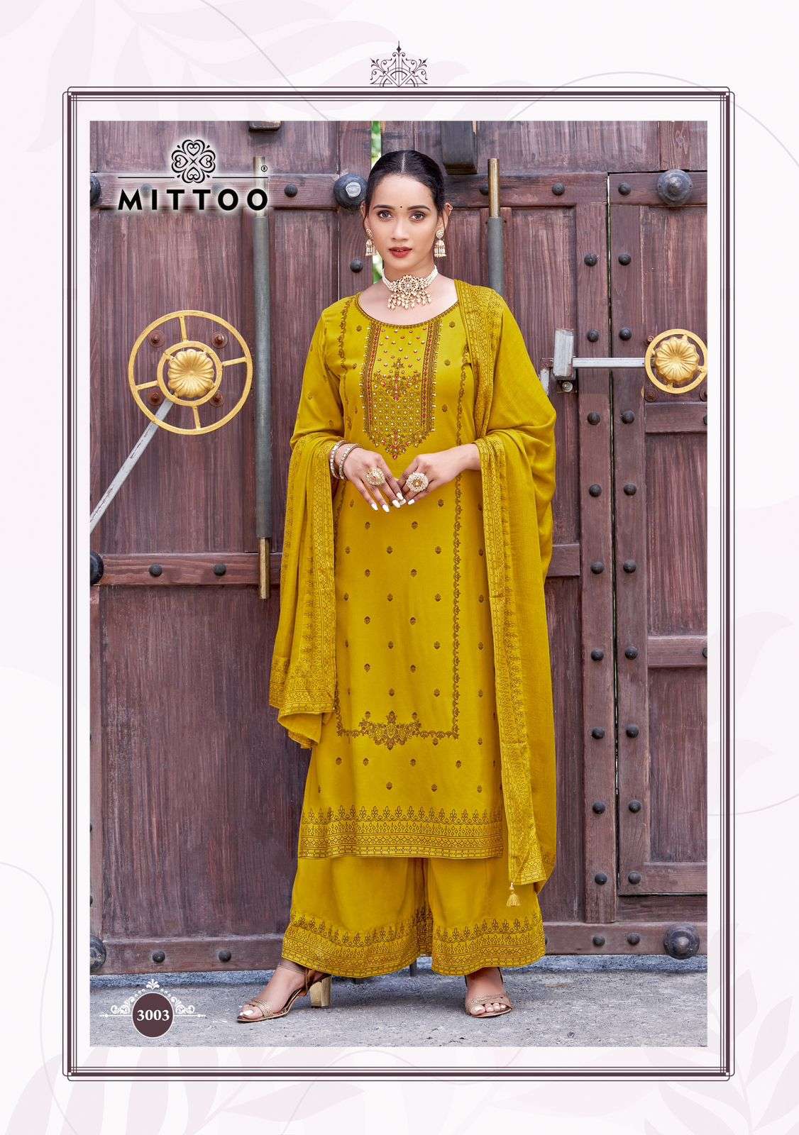MITTOO SPARSH RAYON FANCY DESIGNER WORK KURTI COMBO SET 