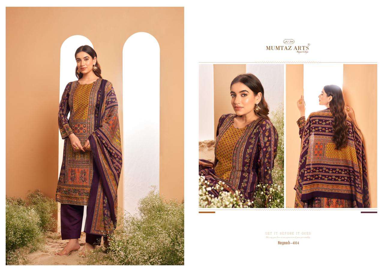  MUMTAZ ARTS NAYAAB VOL 2 VISCOSE EMBROIDERY WORK SUIT