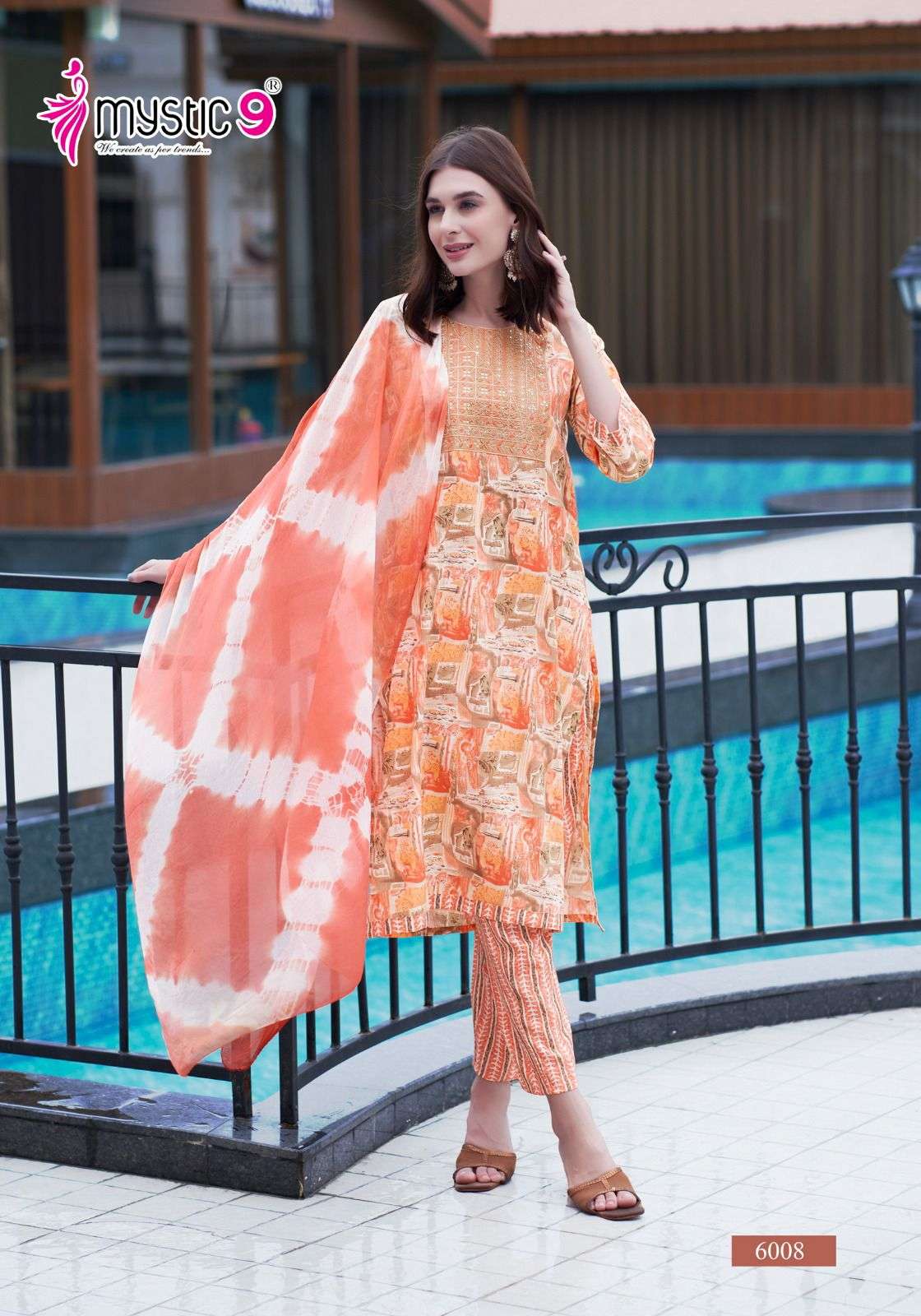 MYSTIC SHAGUN VOL 6 RAYON PRINT FANCY KURTI COMBO SET 