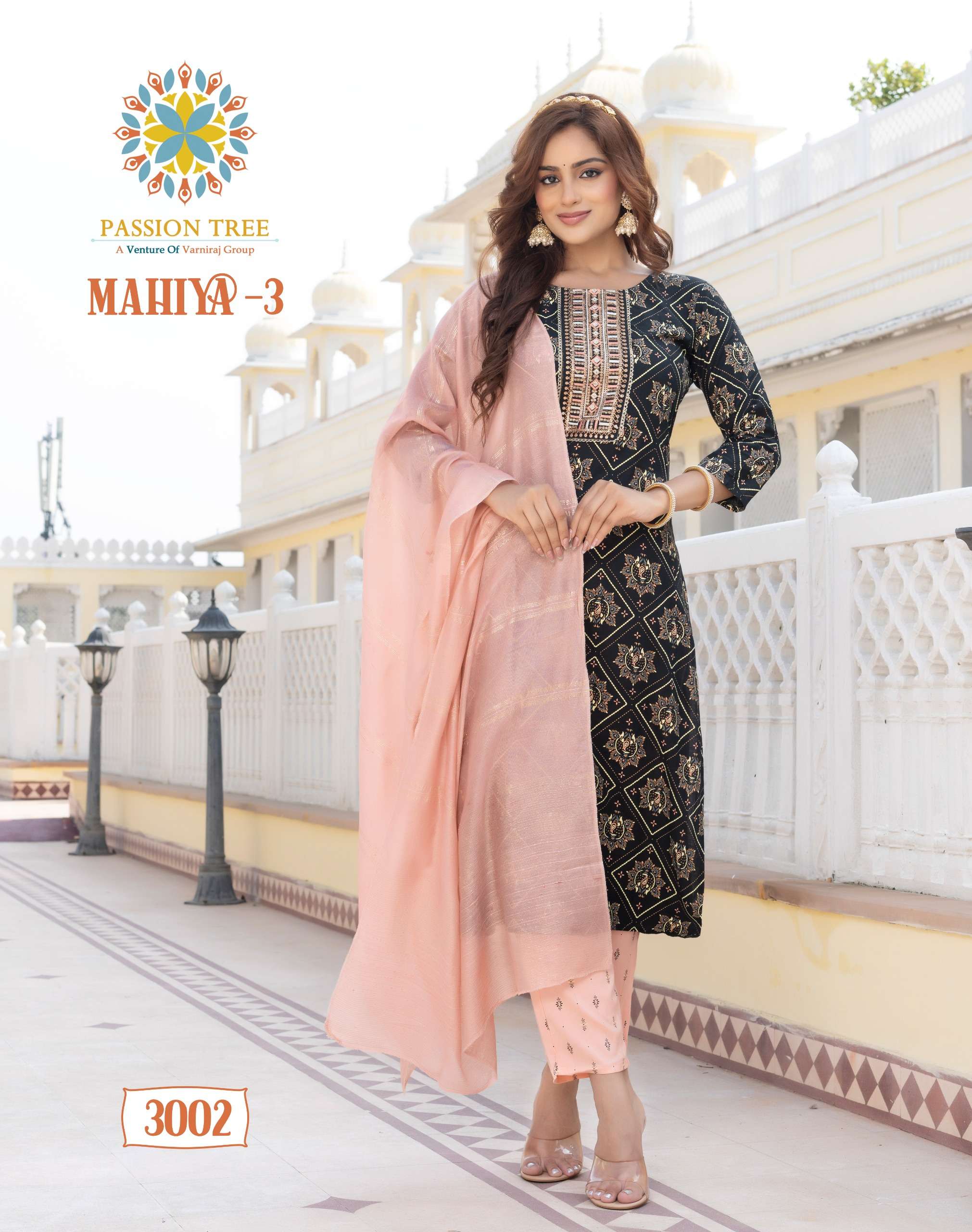 PASSION TREE MAHIYA VOL 3 RAYON FANCY KURTI COMBO SET 