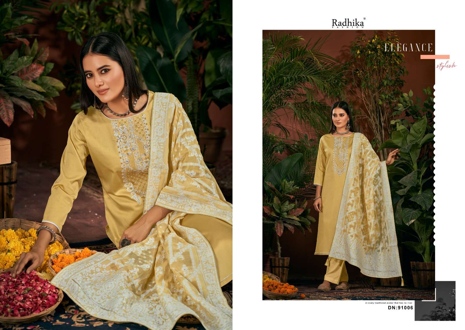 RADHIKA FASHION AZARA CYCLE VOL 2 JAM COTTON EMBROIDERY SUIT