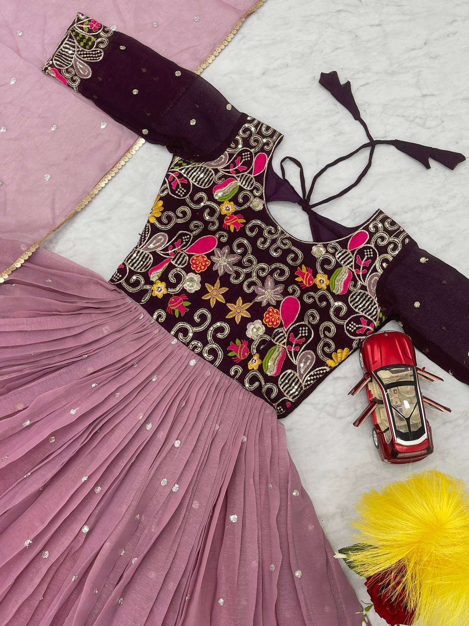 RAM 034 GOWN DUPATTA 