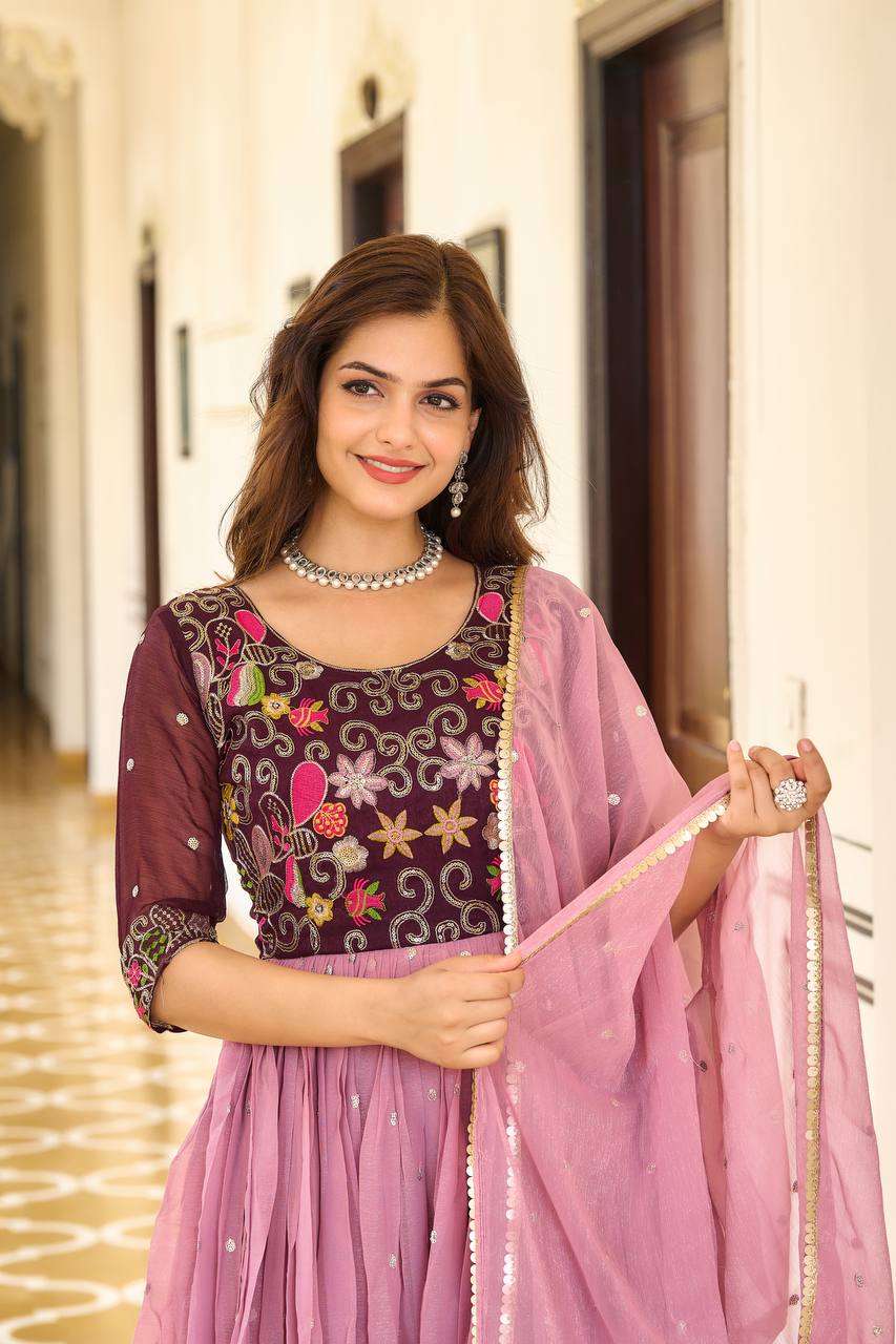 RAM 034 GOWN DUPATTA 