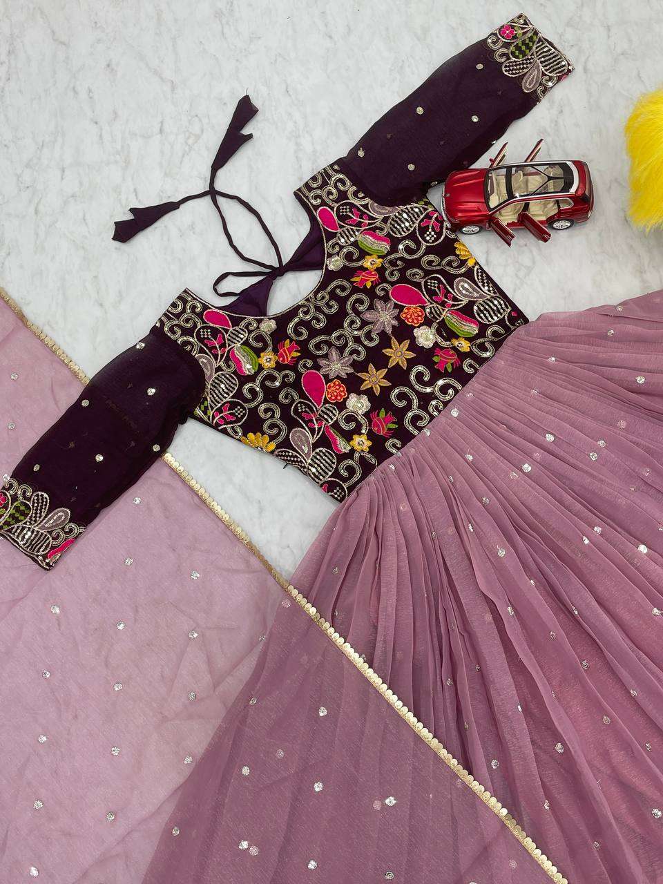 RAM 034 GOWN DUPATTA 