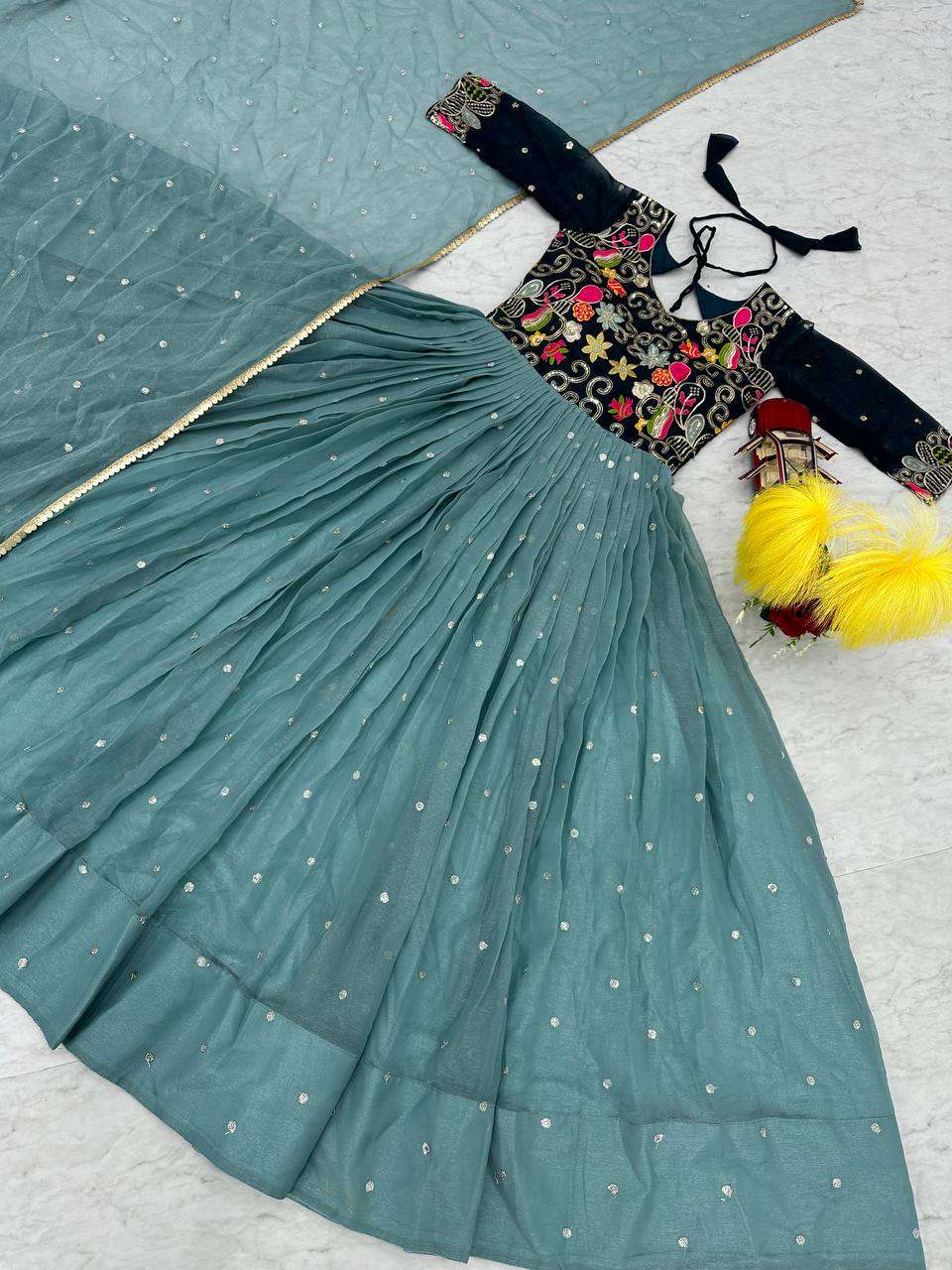 RAM 034 GOWN DUPATTA 