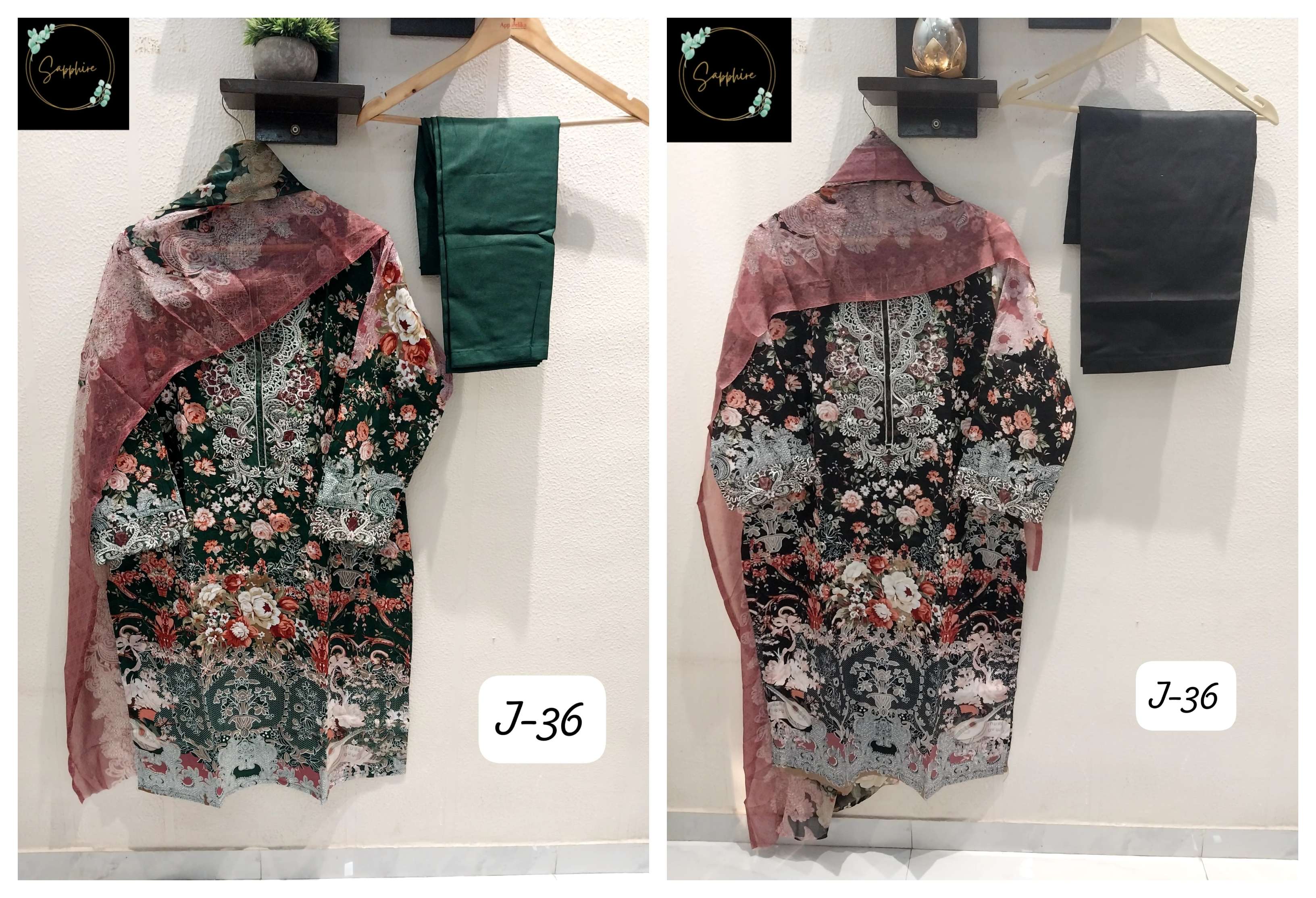 SAPPHIRE JAZMIN VOL 36 NX LAWN COTTON PAKISTANI SUIT