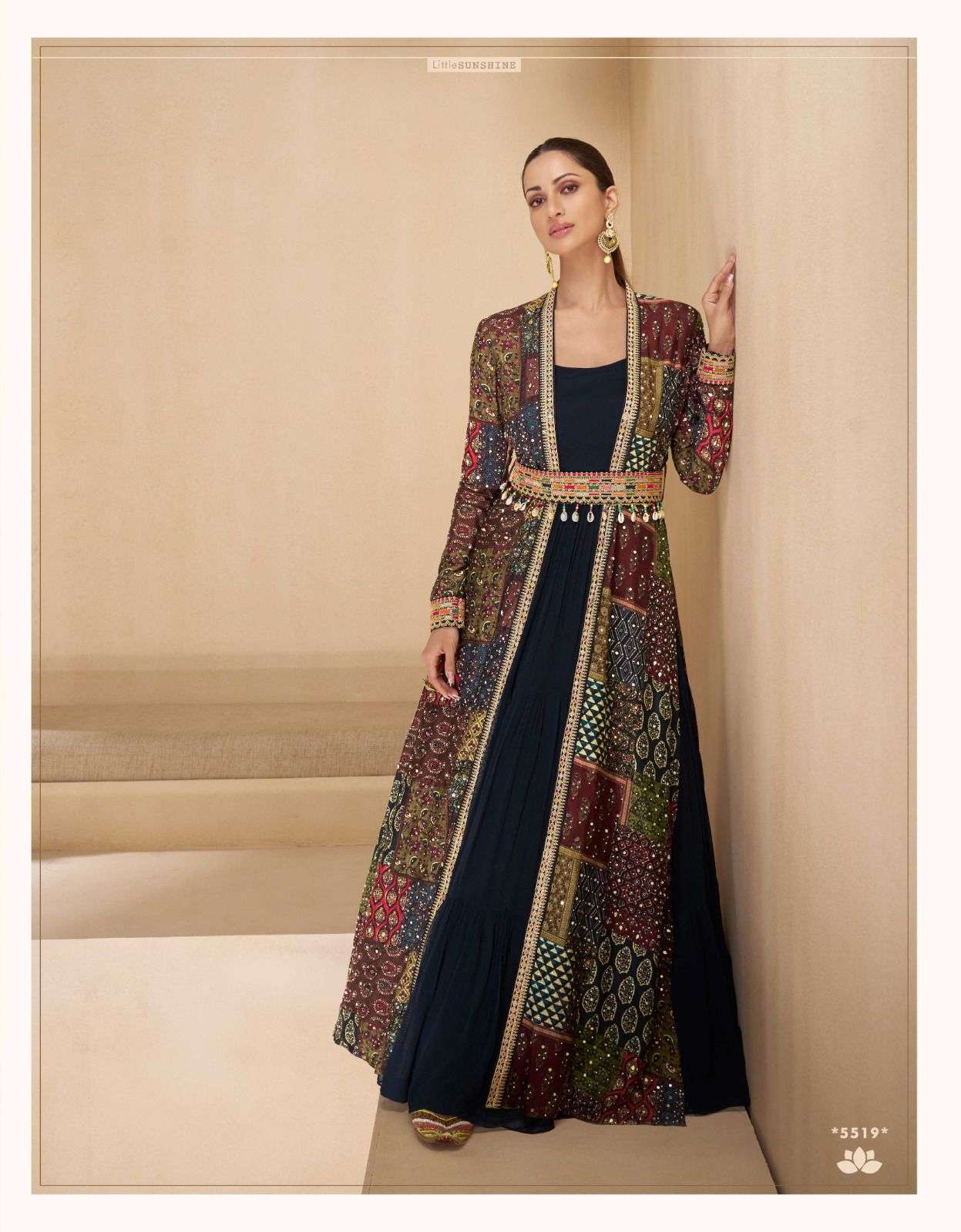 SAYURI DESIGNER MEERA HEAVY DESIGNER INDO WESTERN DRESS