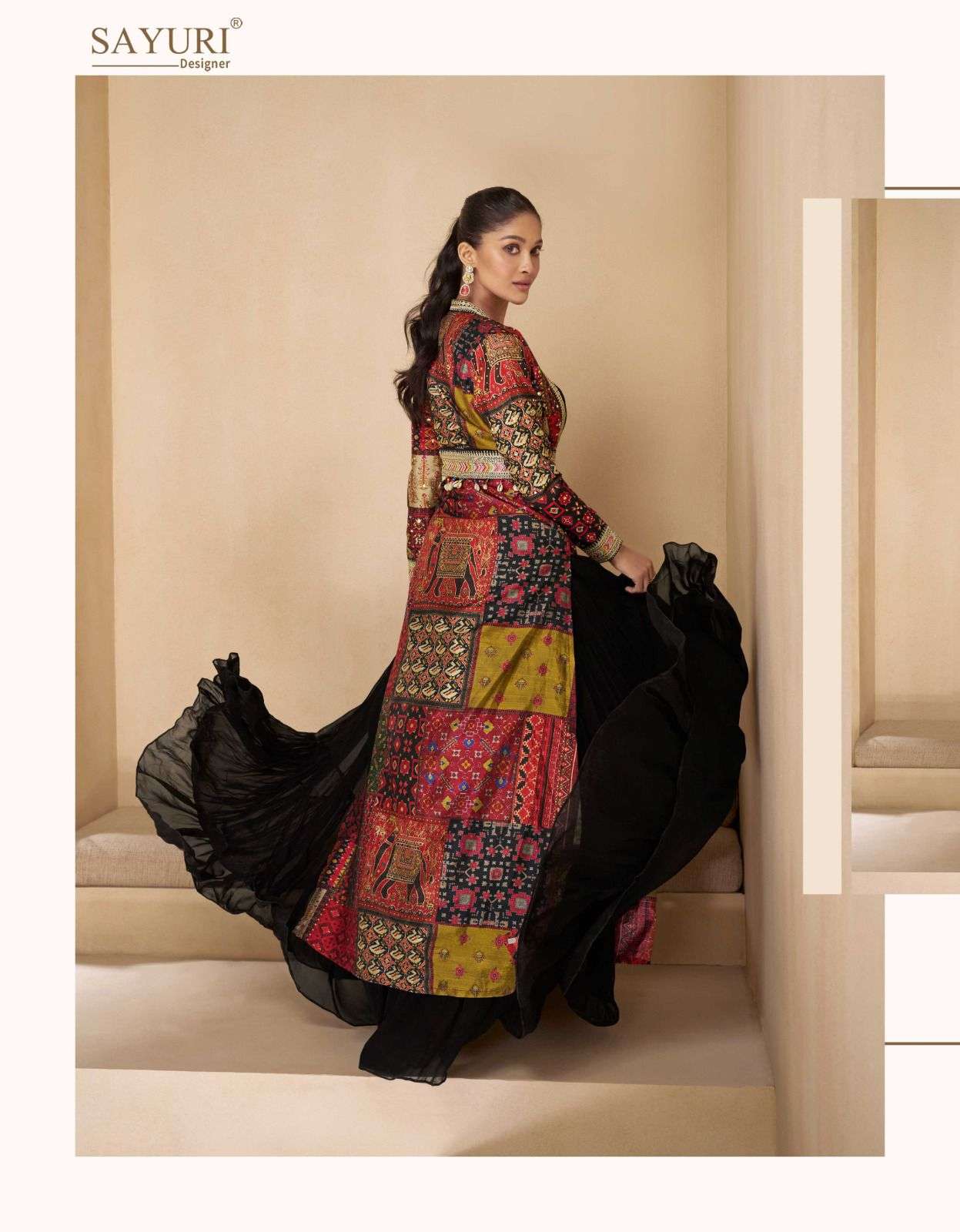 SAYURI DESIGNER MEERA HEAVY DESIGNER INDO WESTERN DRESS