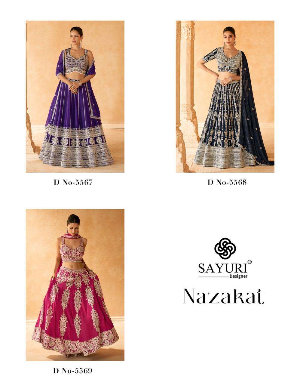 SAYURI DESIGNER NAZAKAT HEAVY DESIGNER LEHEGNA CHOLI