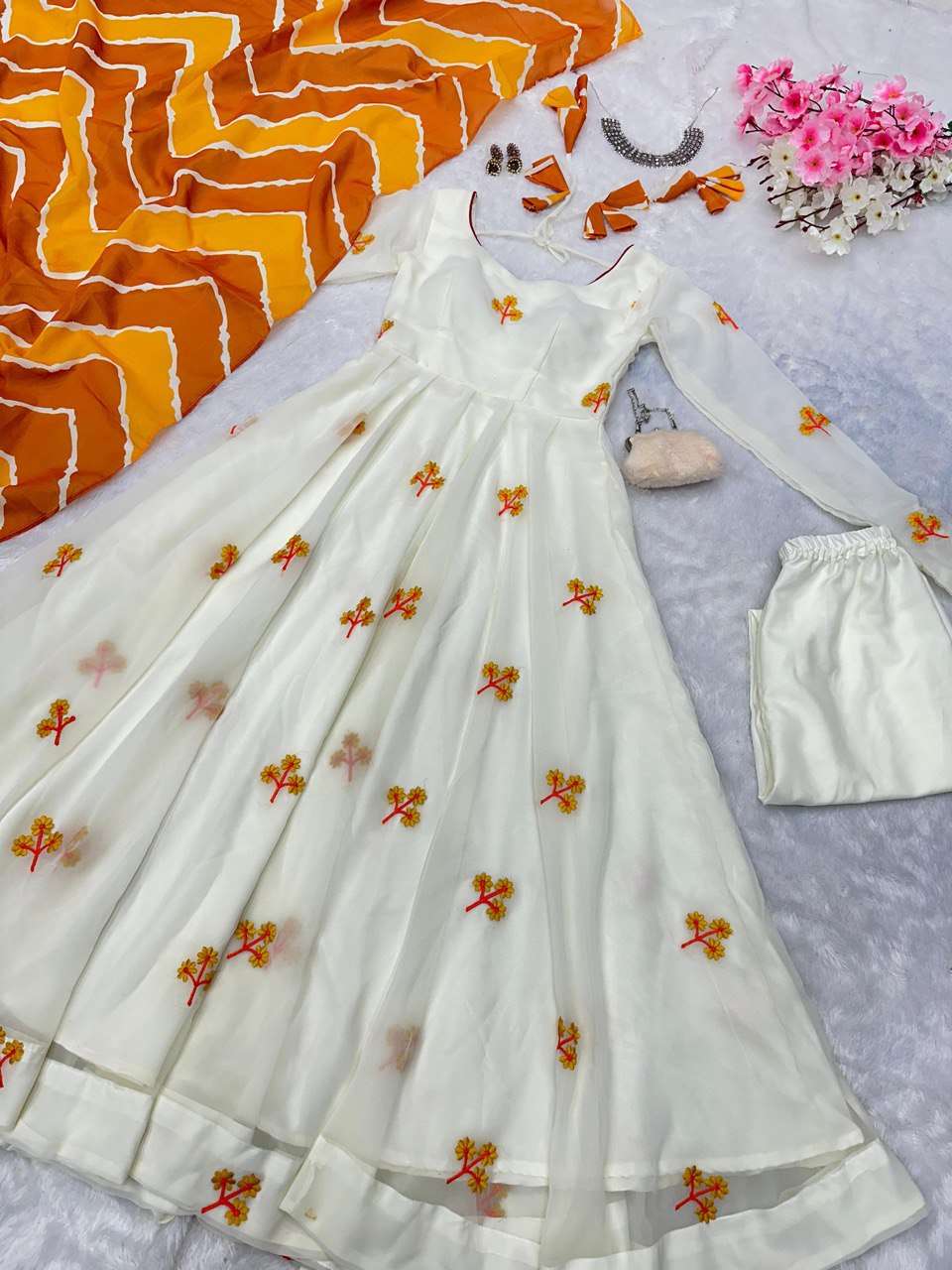 SC 223 GEORGETTE FANCY ANARKALI SUIT
