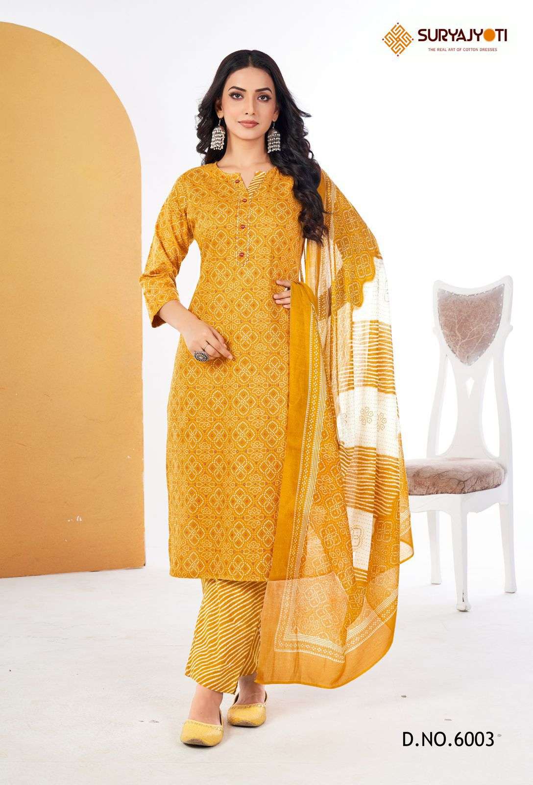 SURYAJYOTI BANDHANI LEHRIYA SPECIAL VOL 6 COTTON PRINT SUIT